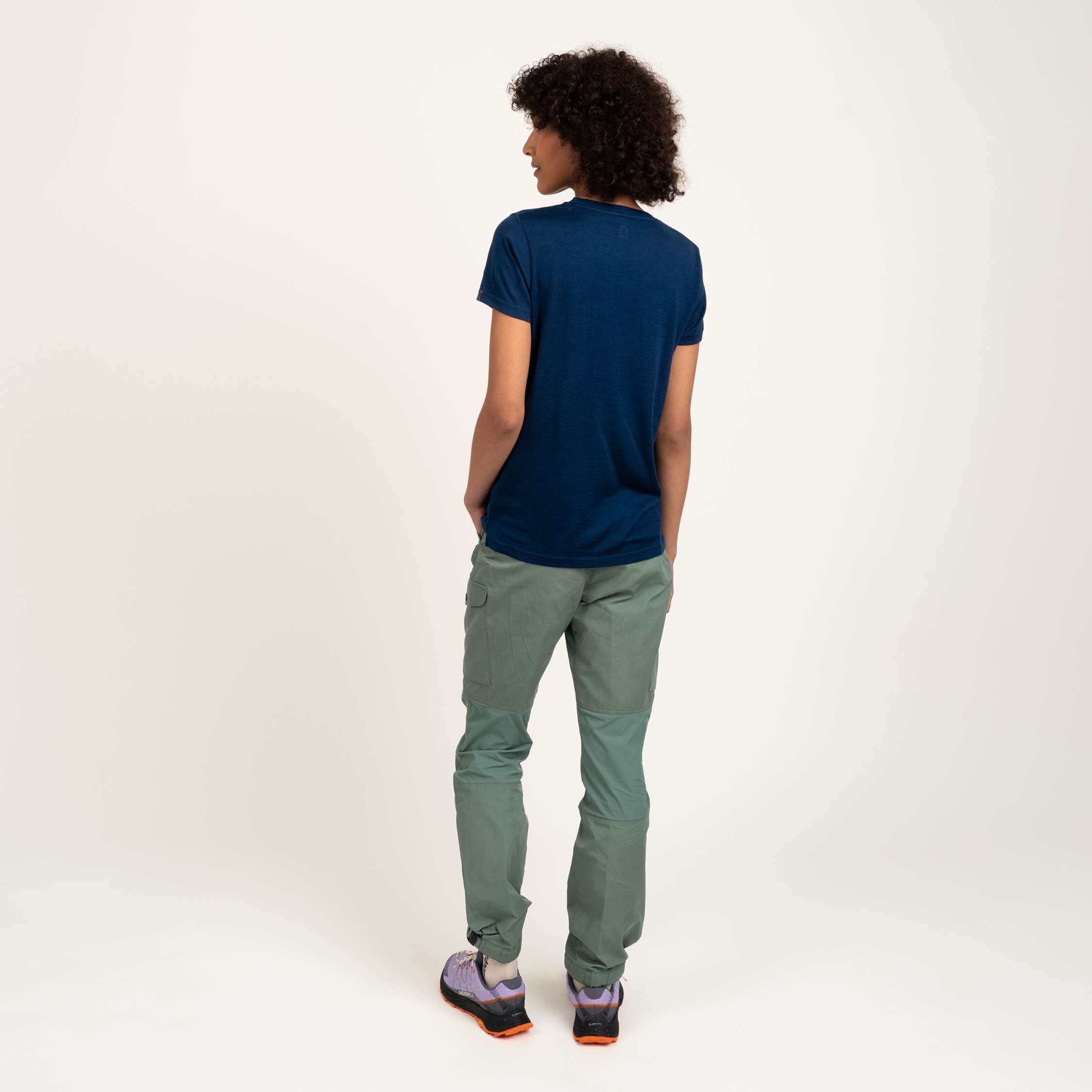 Lisa T-shirt en mérinos W - myrtille 