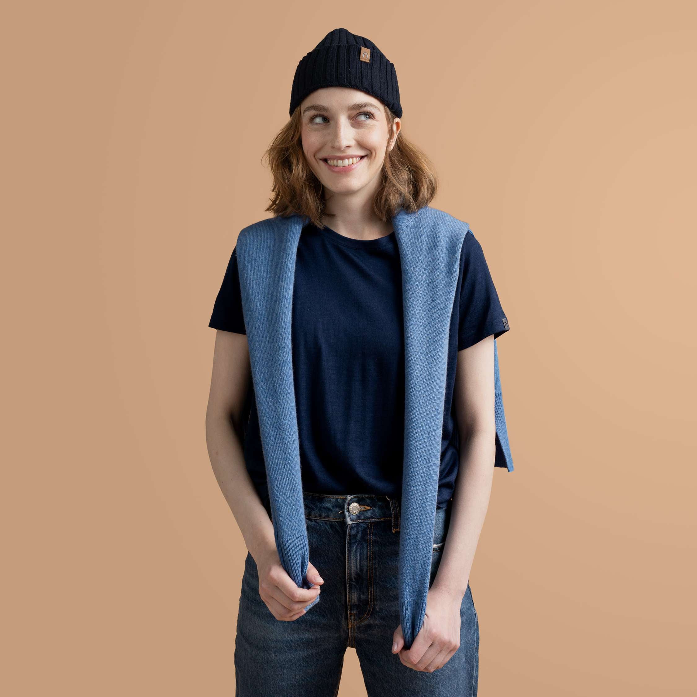 Lisa T-shirt en mérinos W - myrtille 