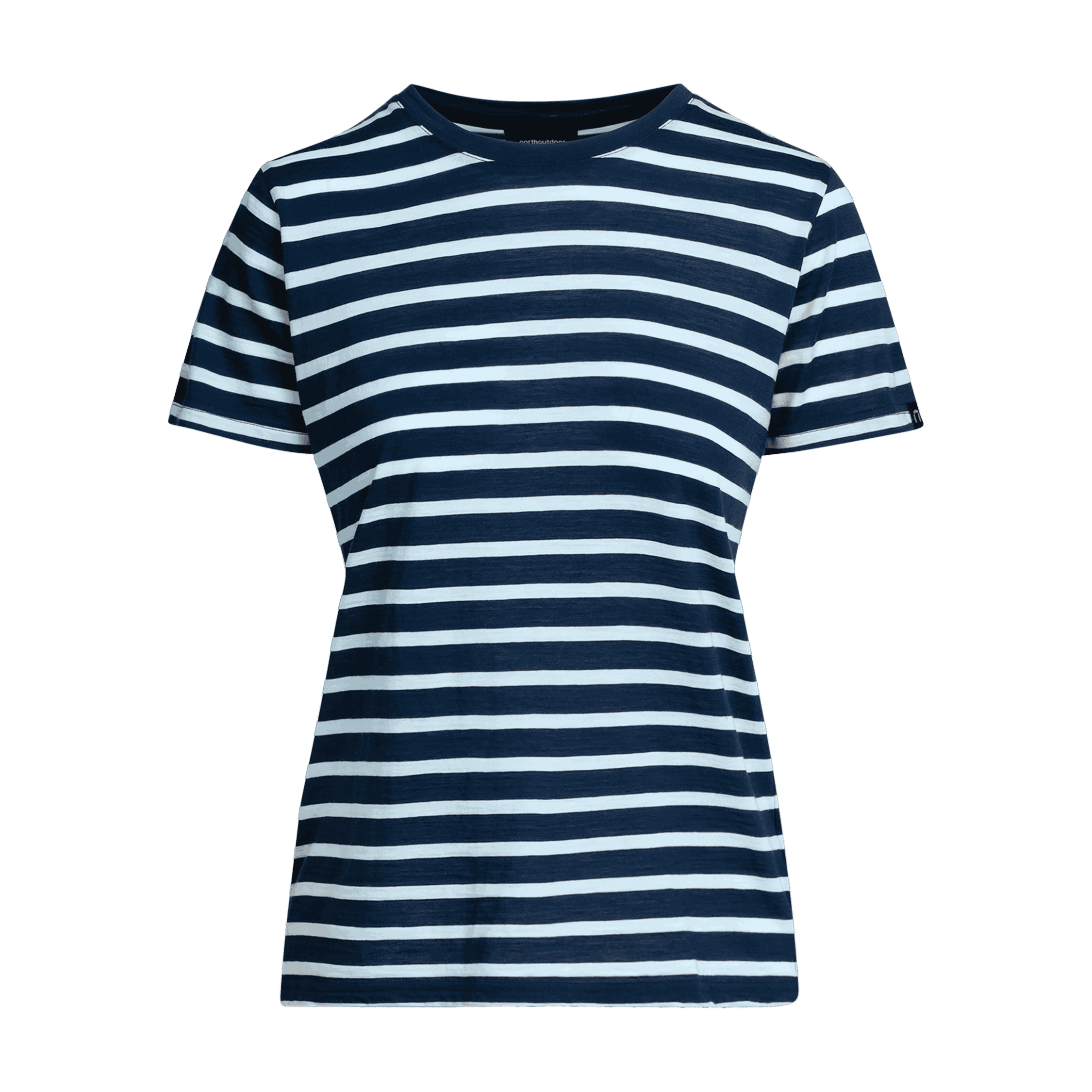 Lisa merino T-paita W - tumma mustikka | vaaleansininen