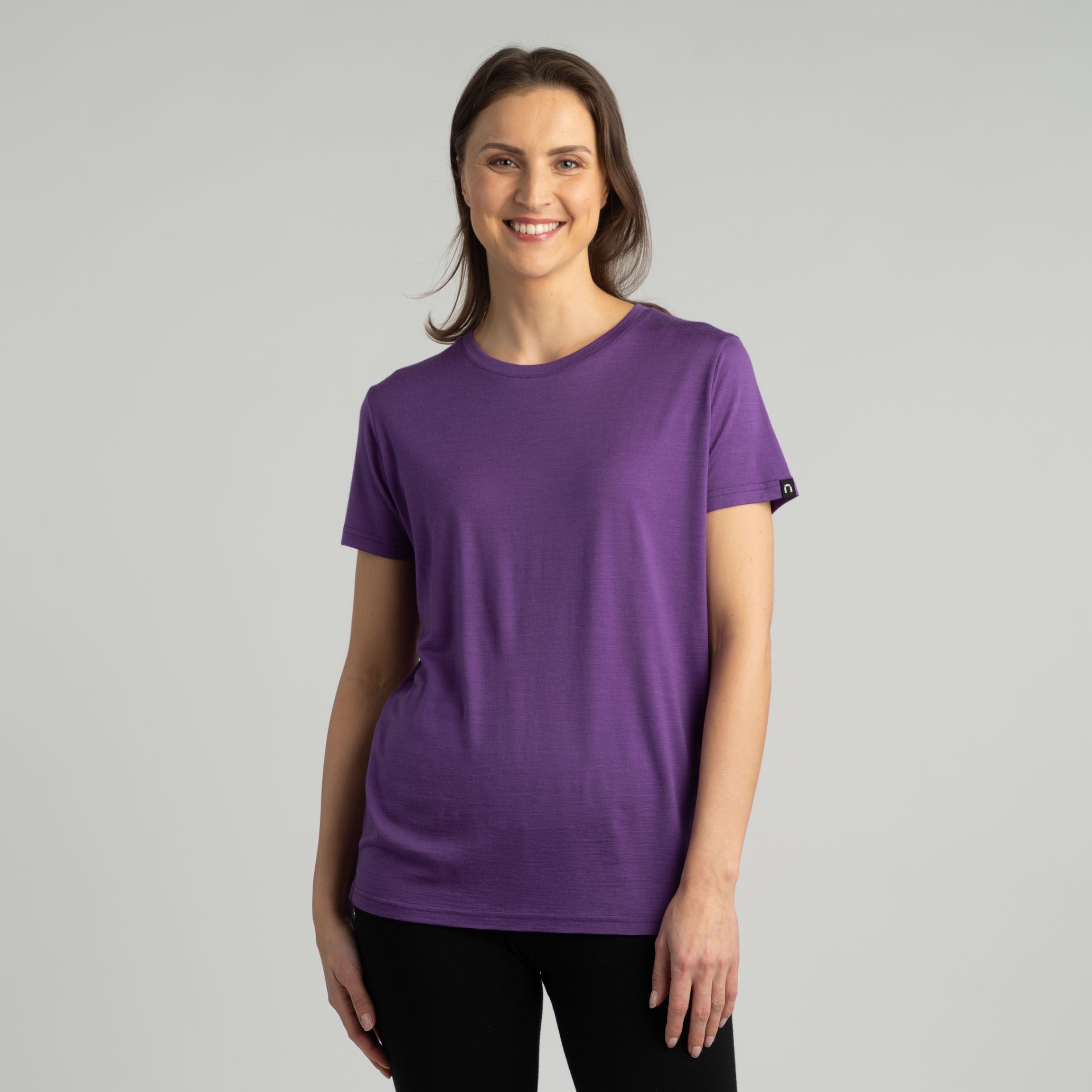 Lisa merino-T-paita W - violetti