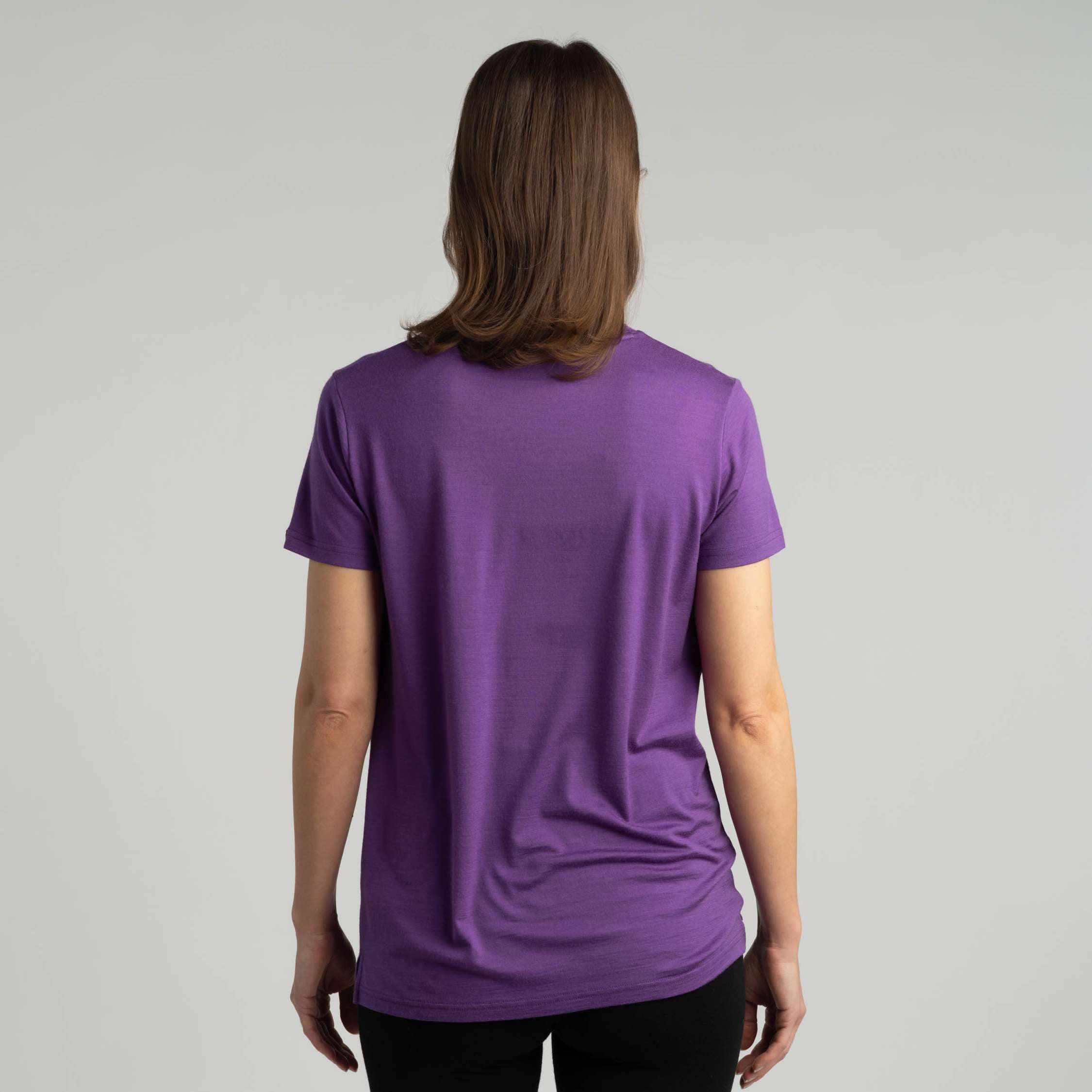Lisa merino-T-paita W - violetti