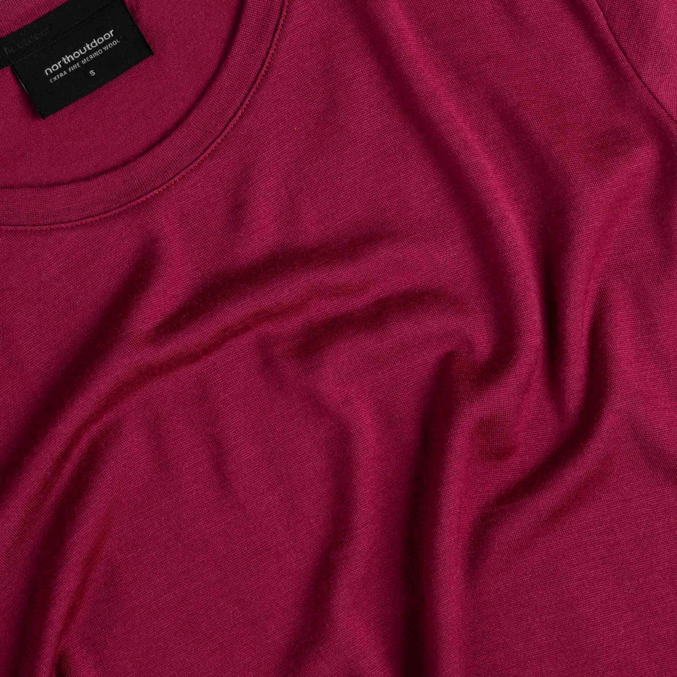 Lisa merino T-shirt W - robijn 