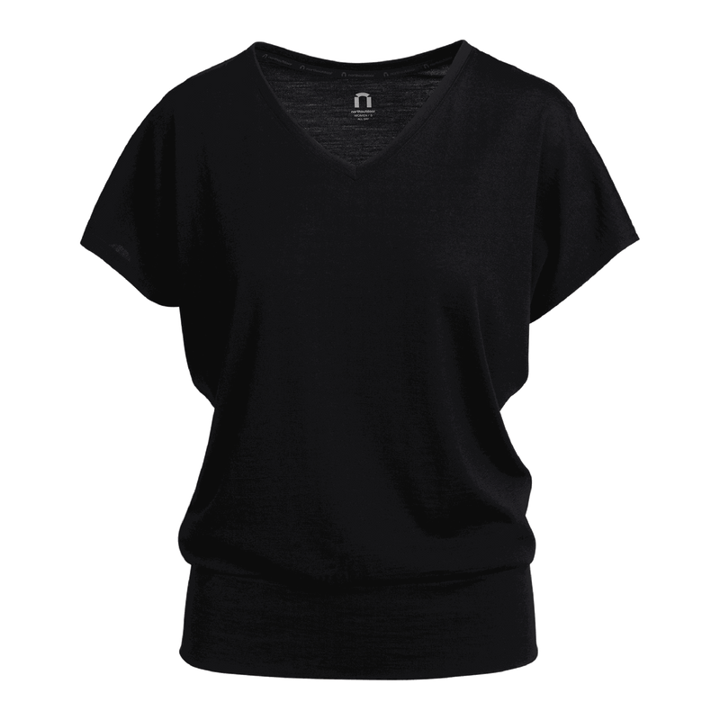 All day 150 naisten väljä merino t-paita Eva