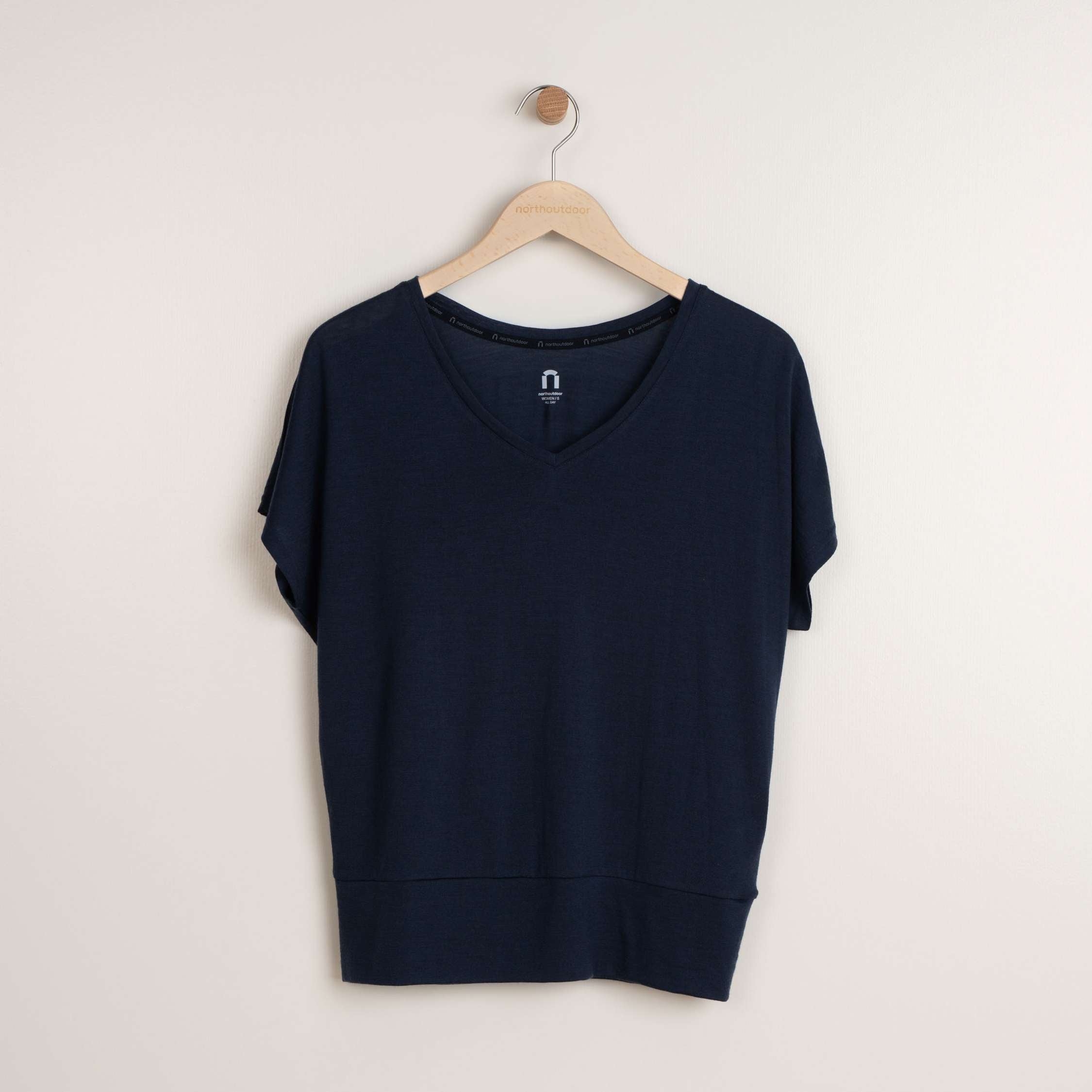 All day 150 women's loose merino t-shirt Eva