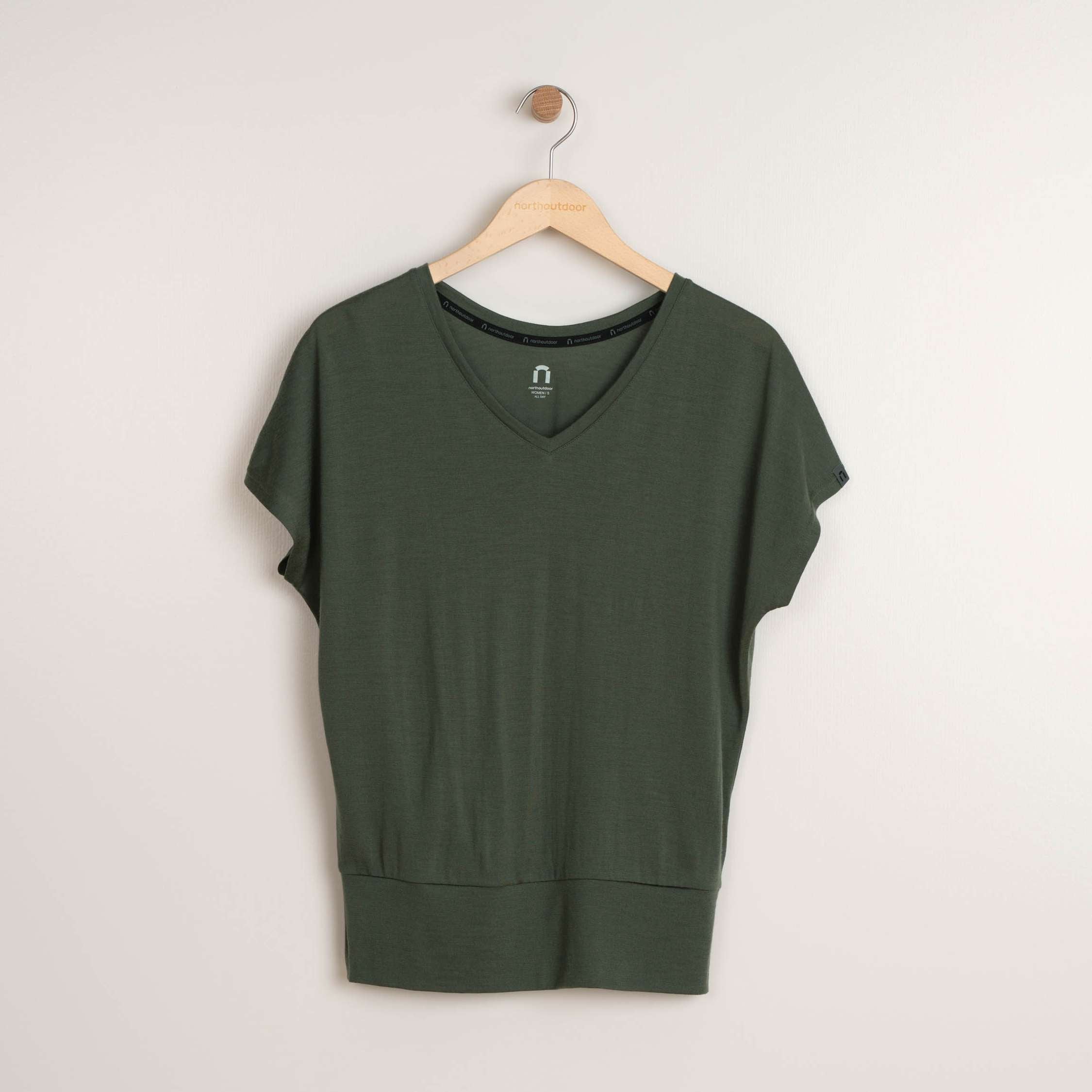 All day 150 women's loose merino t-shirt Eva