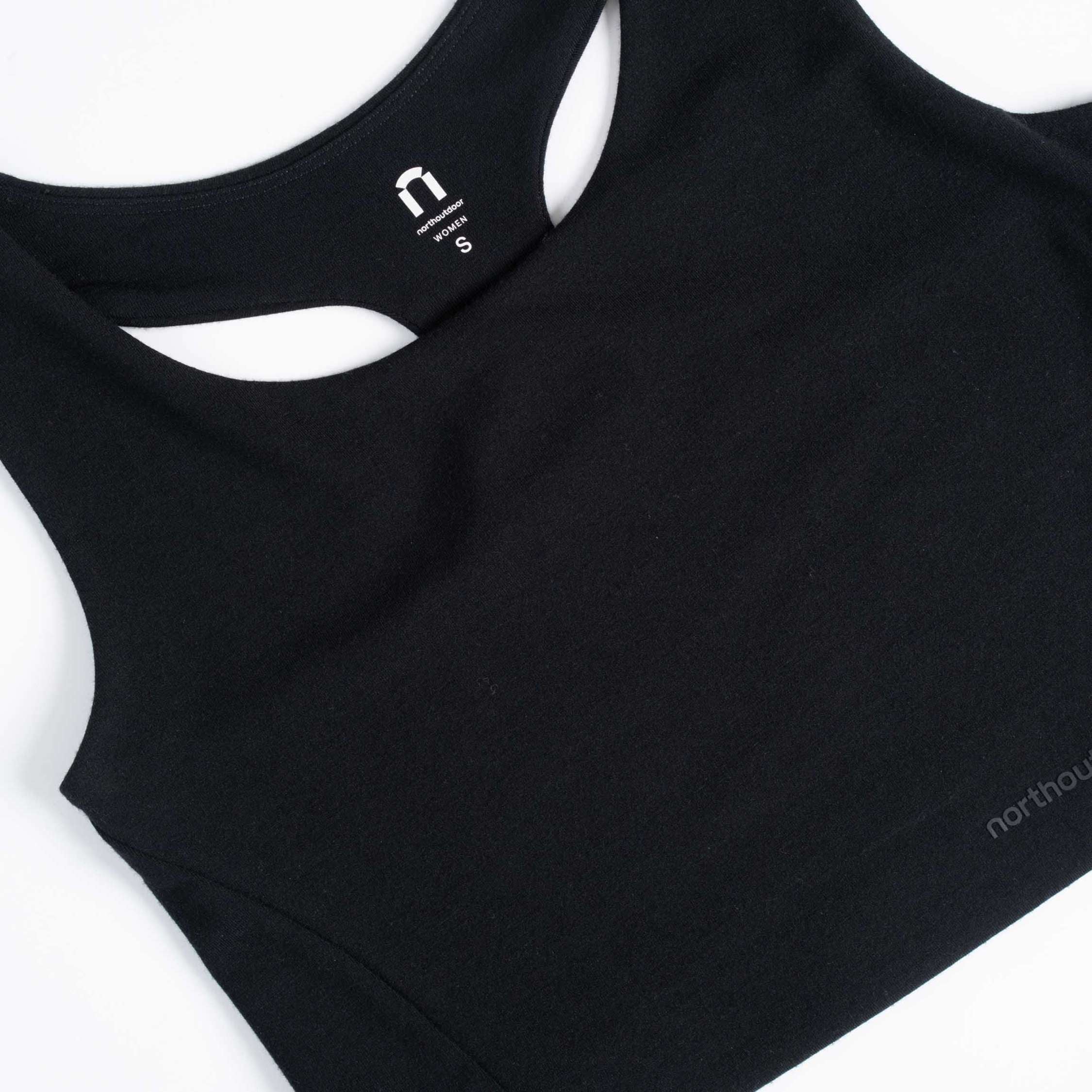 Lena merino bra top W - musta