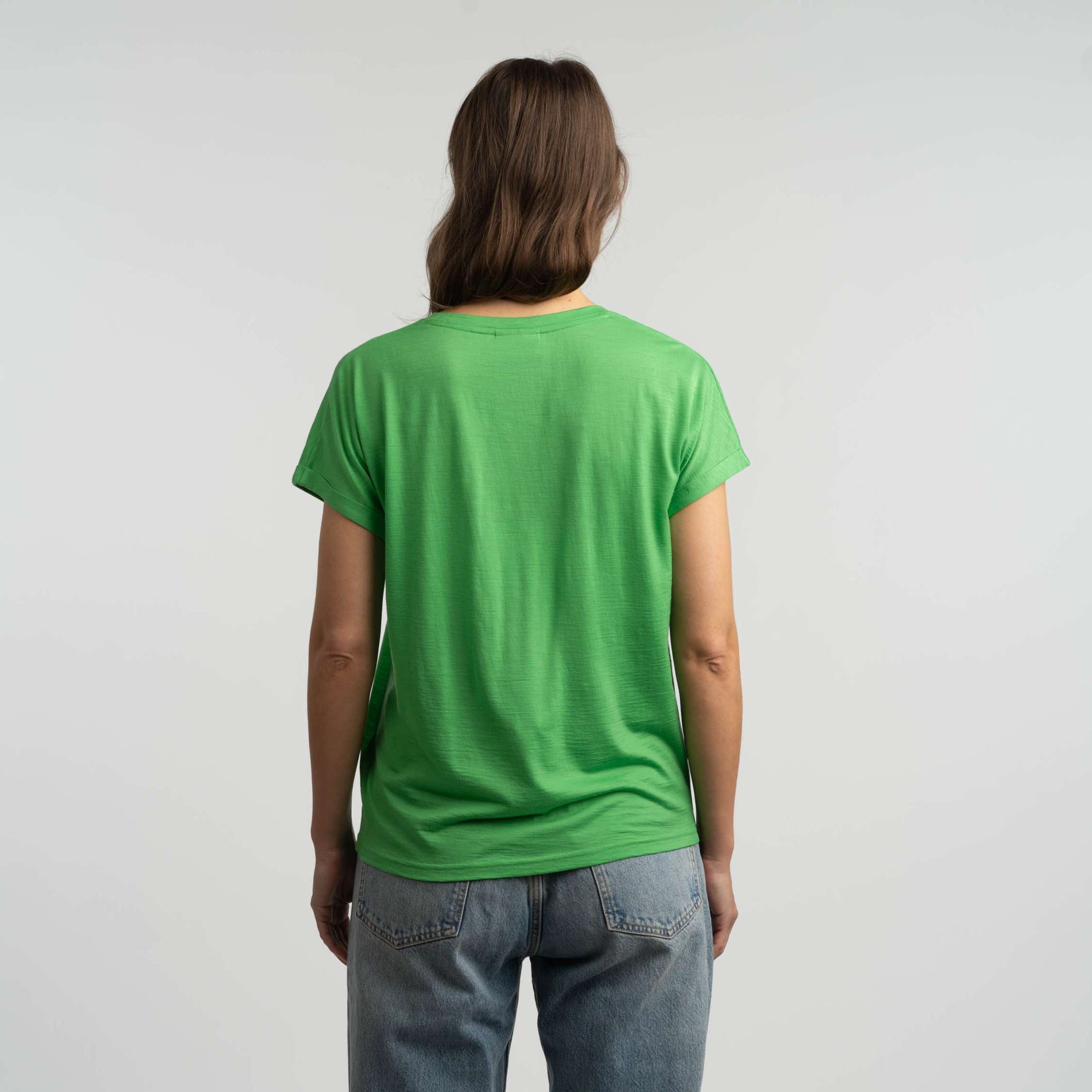 Edit merino T-paita W - ruohonvihreä