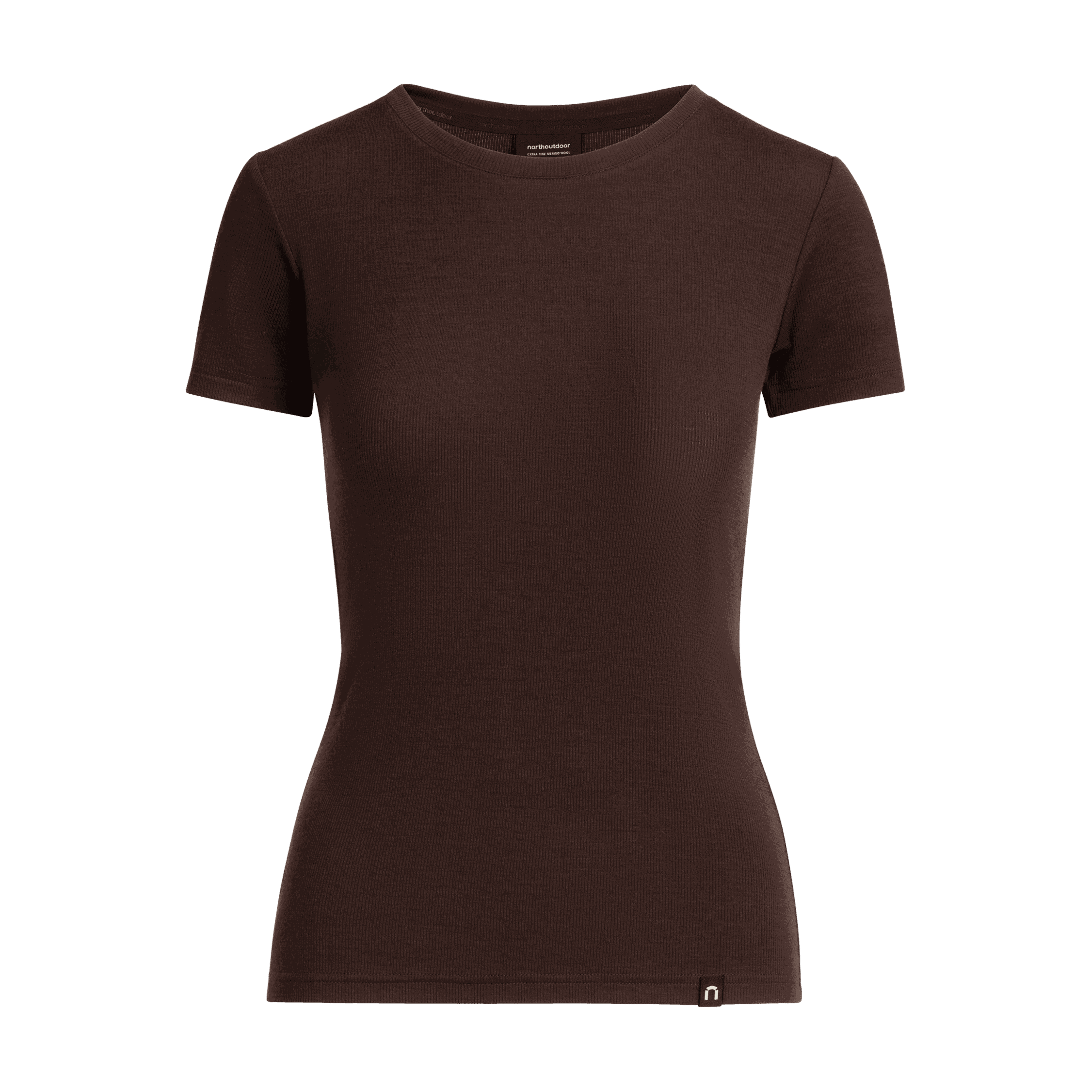 Amy merino-T-paita W - suklaa
