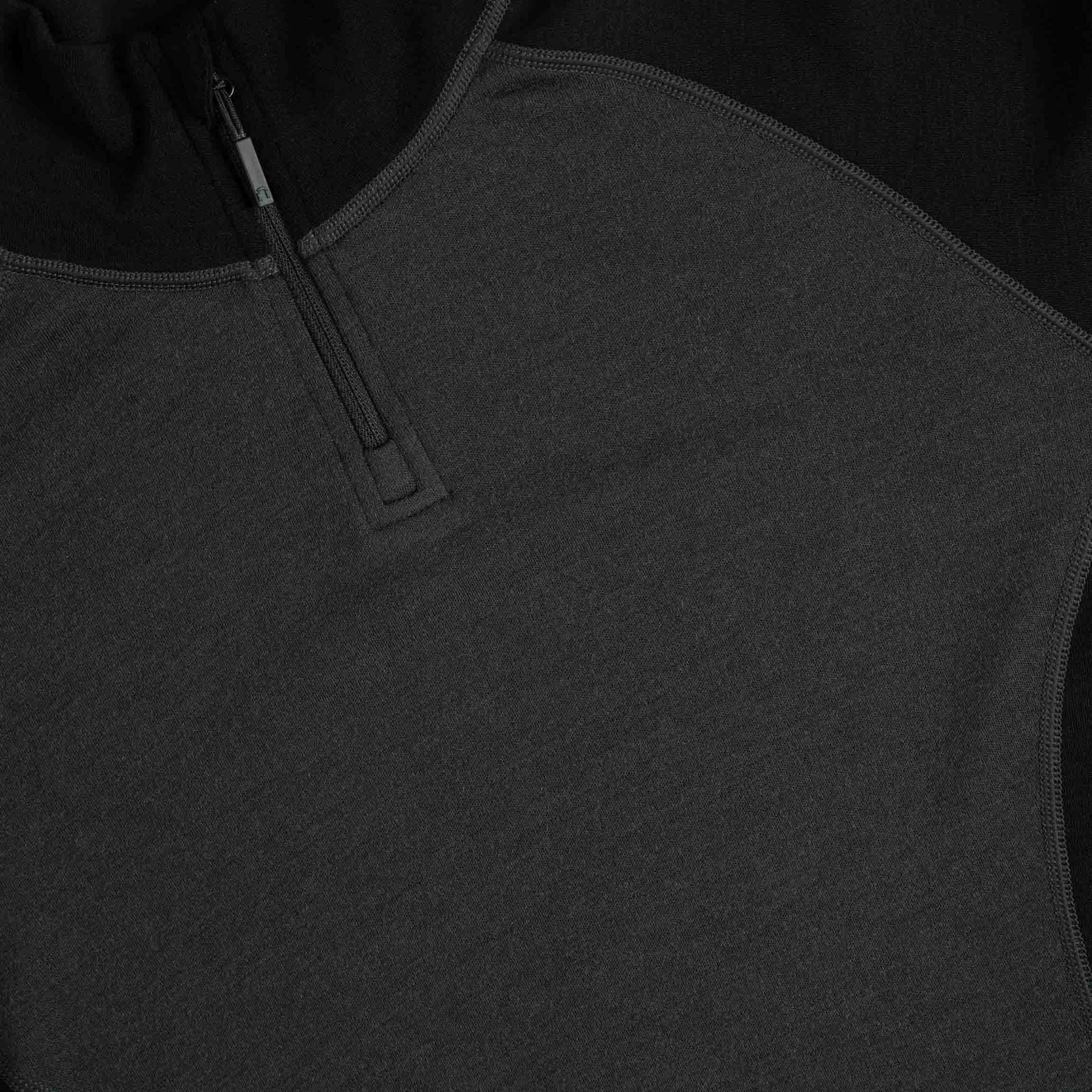 Arctic 260 dámské merino spodní triko s límcem na zip - žulově šedá | černá 