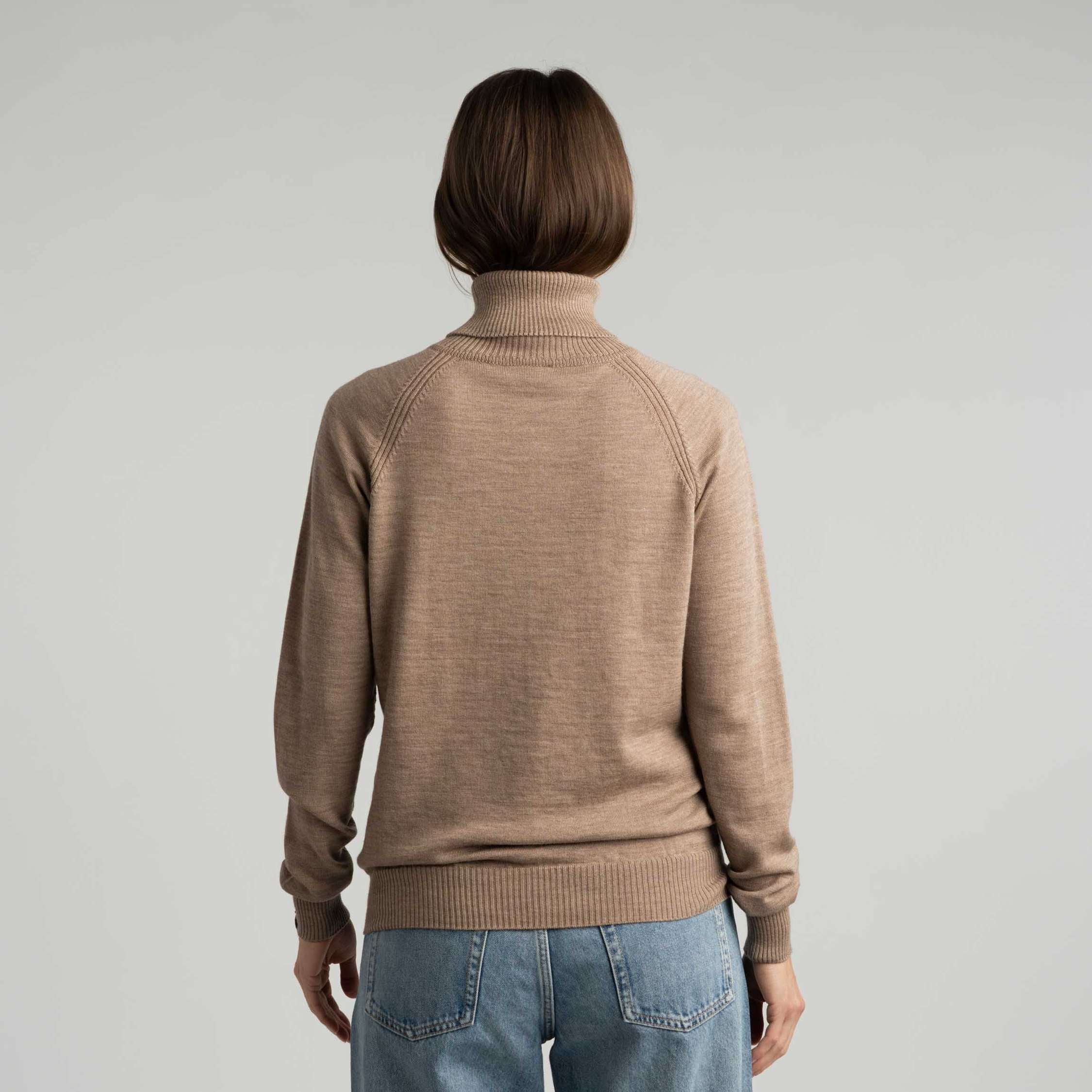 Halla pull en maille mérinos W - latte 