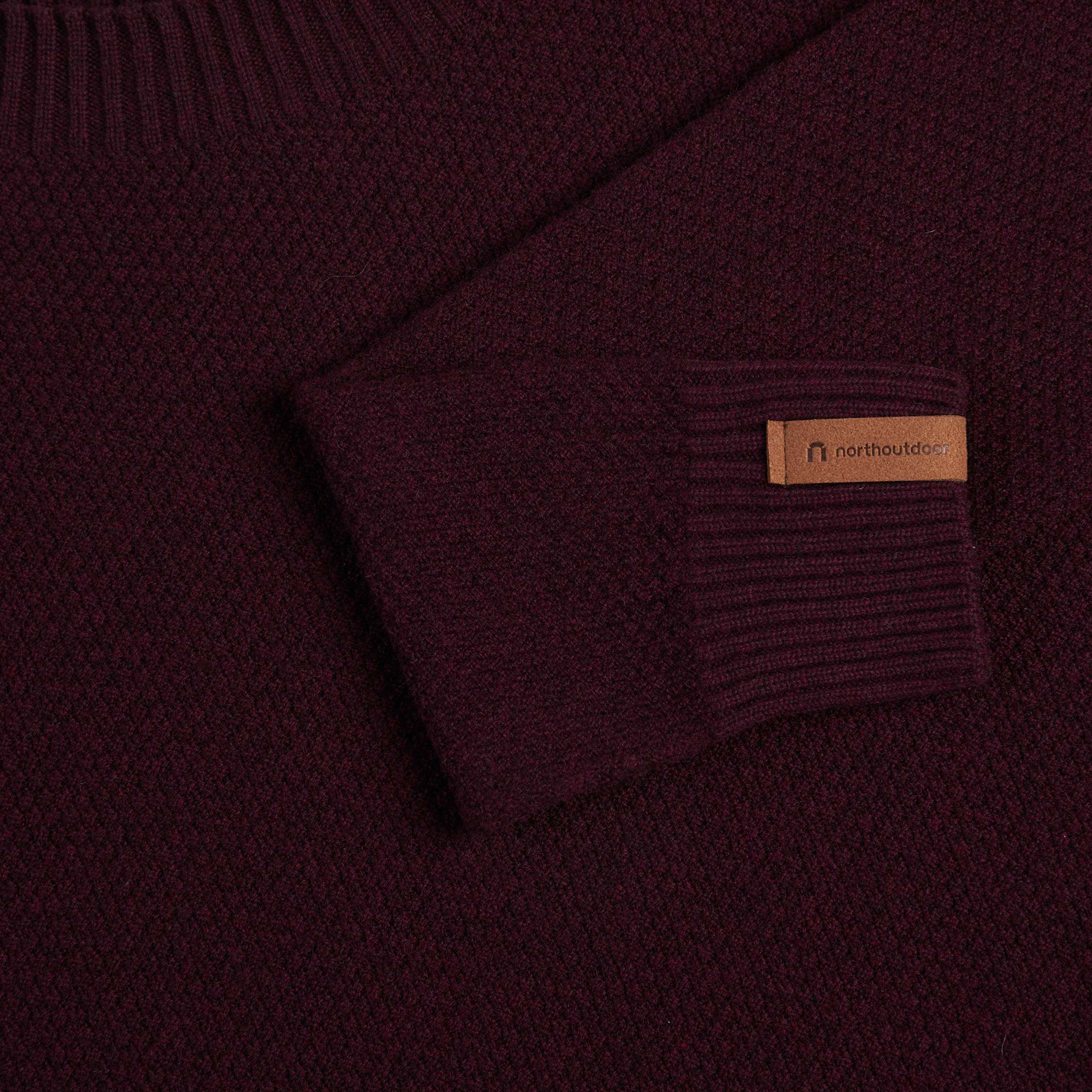 Kuohu Damen Merinopullover - Schwarze Johannisbeere 