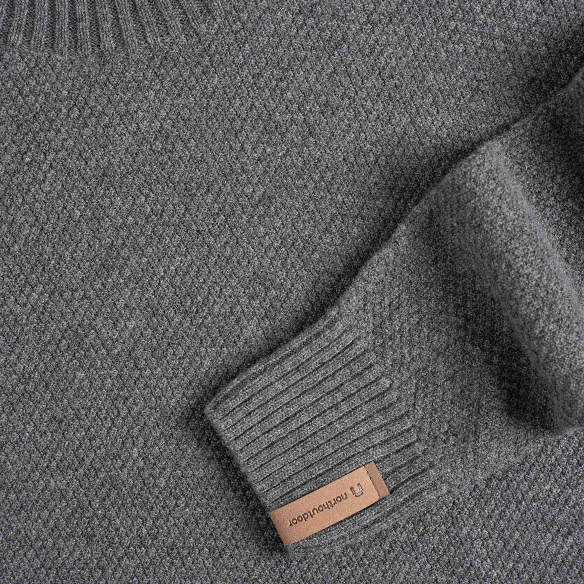 Kuohu Damen Merinopullover - dunkelgrau 