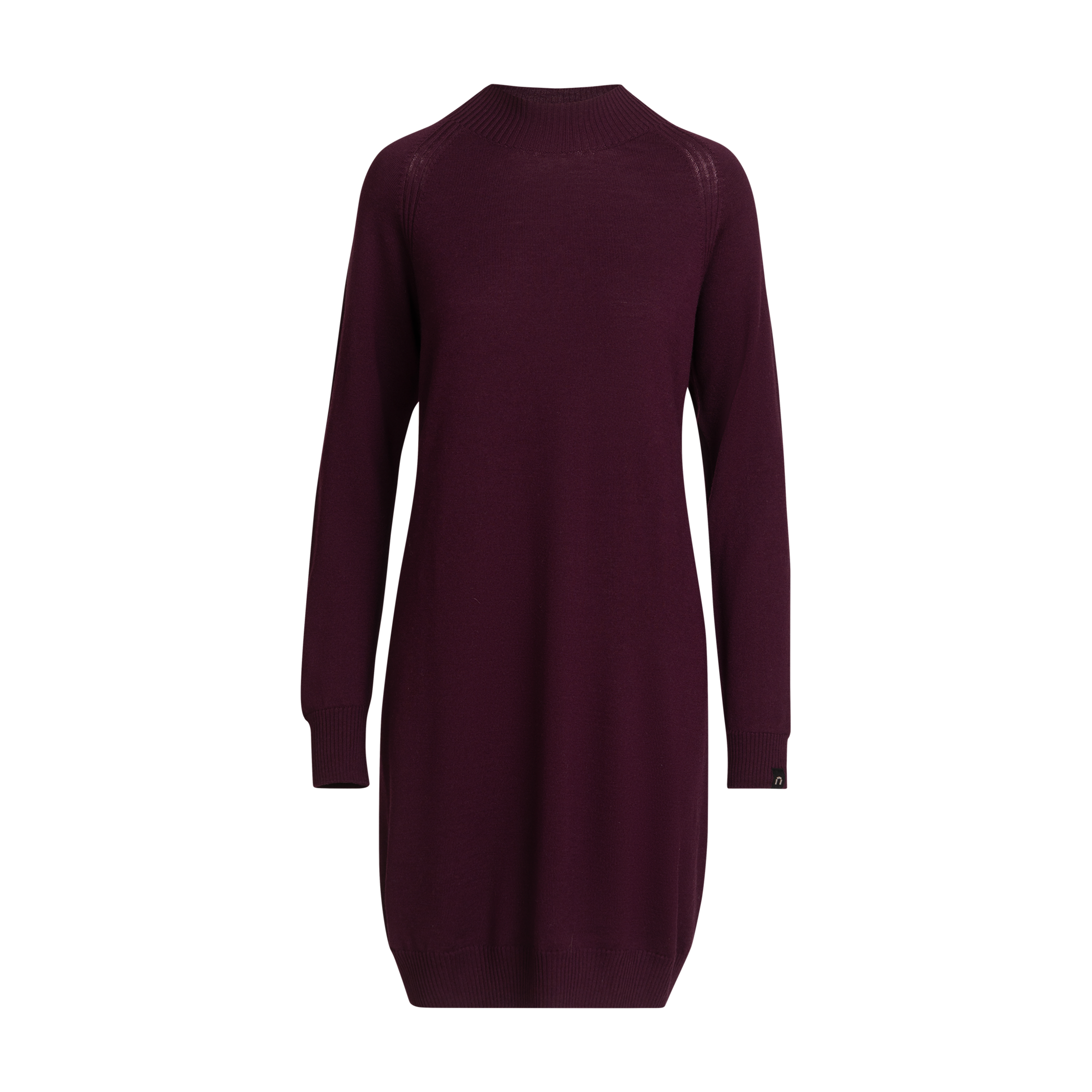 Hilla Damen Merinowollkleid - Schwarze Johannisbeere 