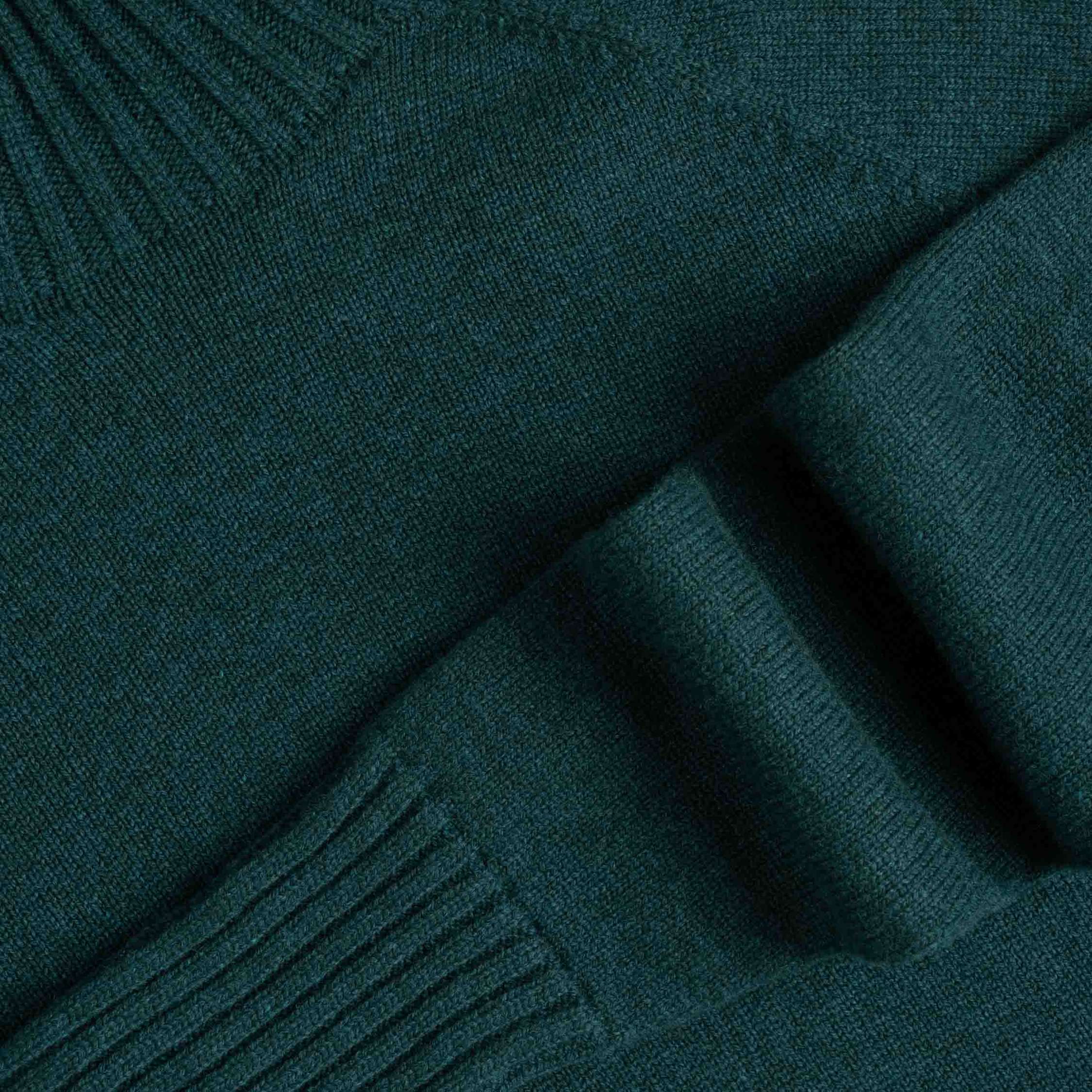 Kuulas Damen Merinowollpullover - pfauenblau