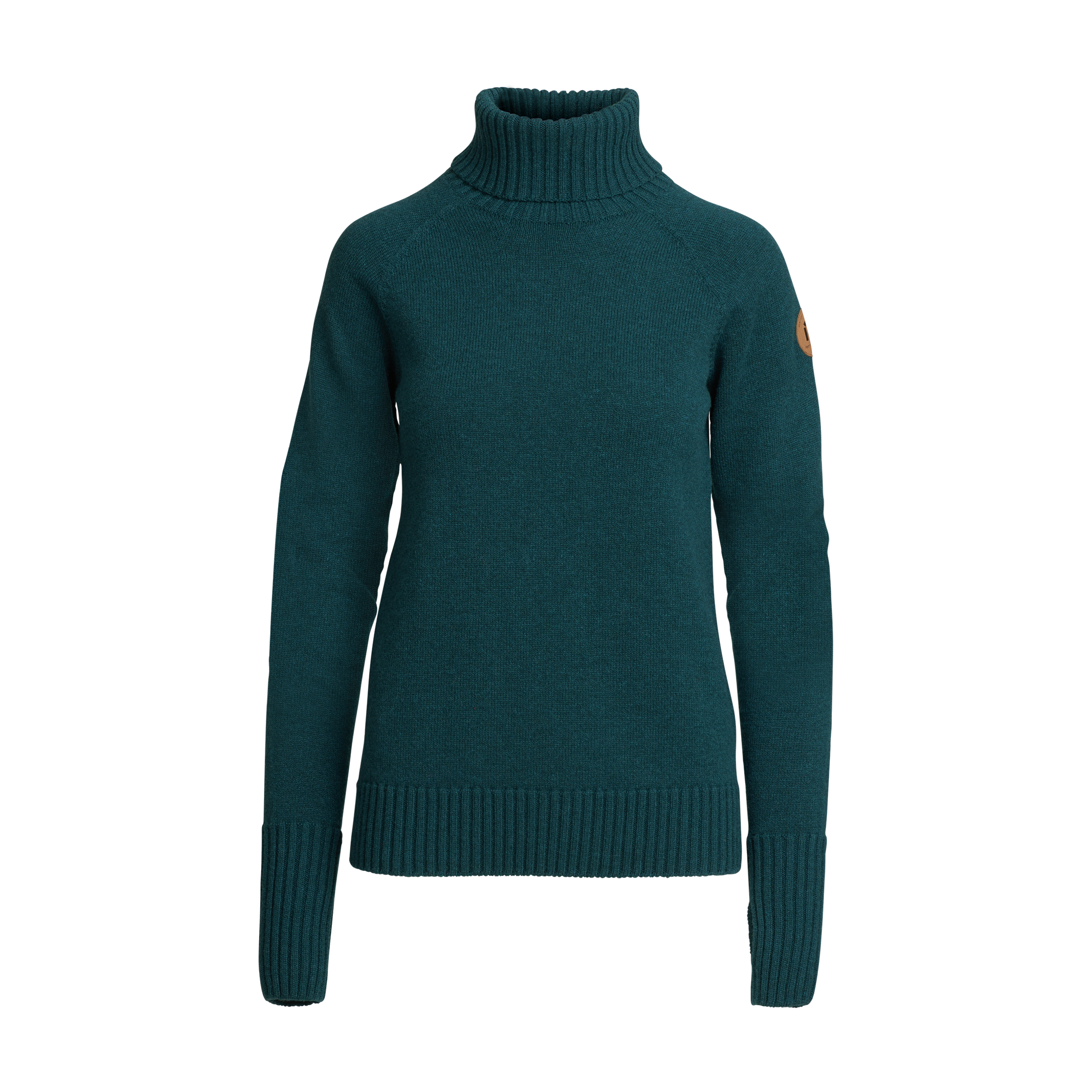 Kuulas Damen Merinowollpullover - pfauenblau