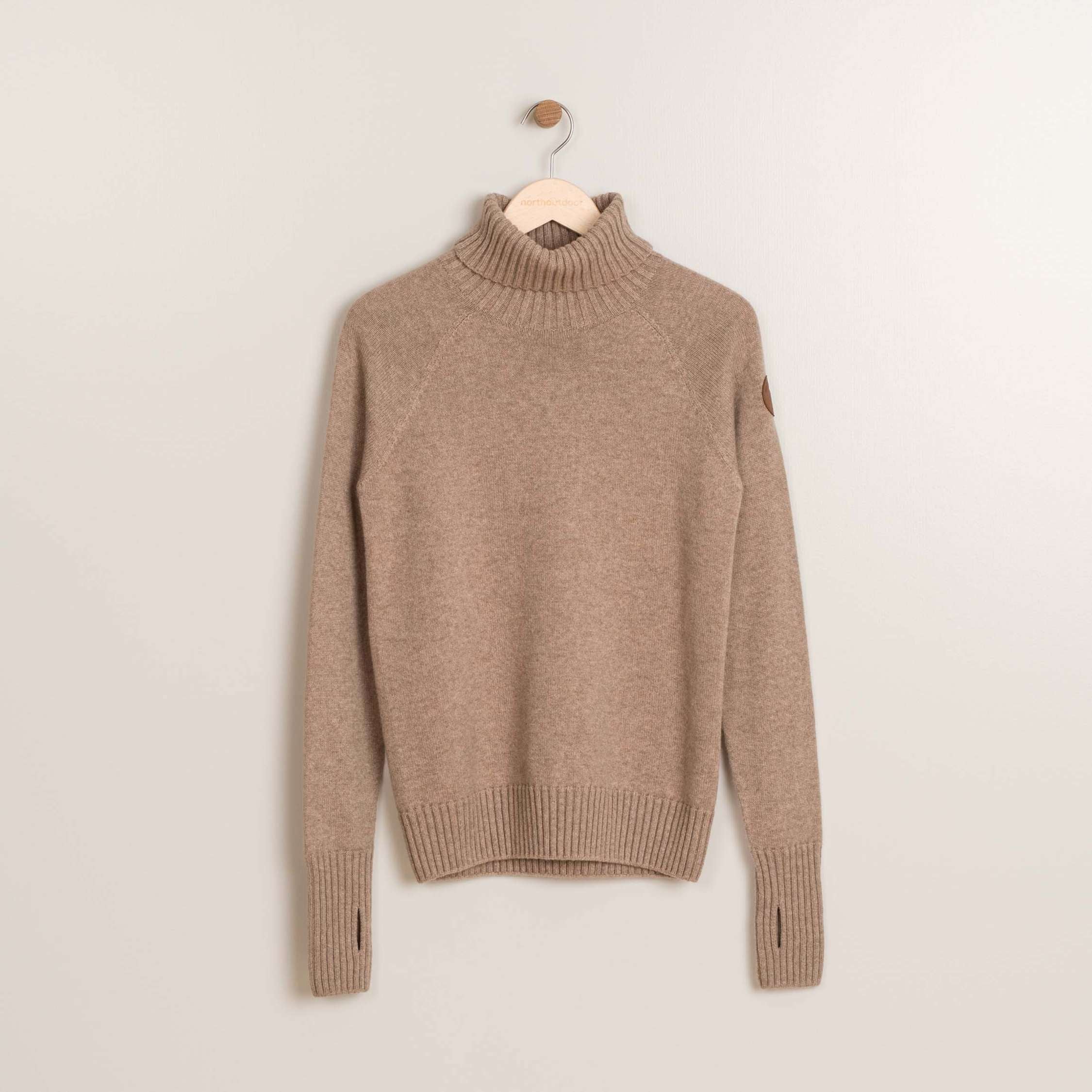 Kuulas naisten merinovillapaita - latte