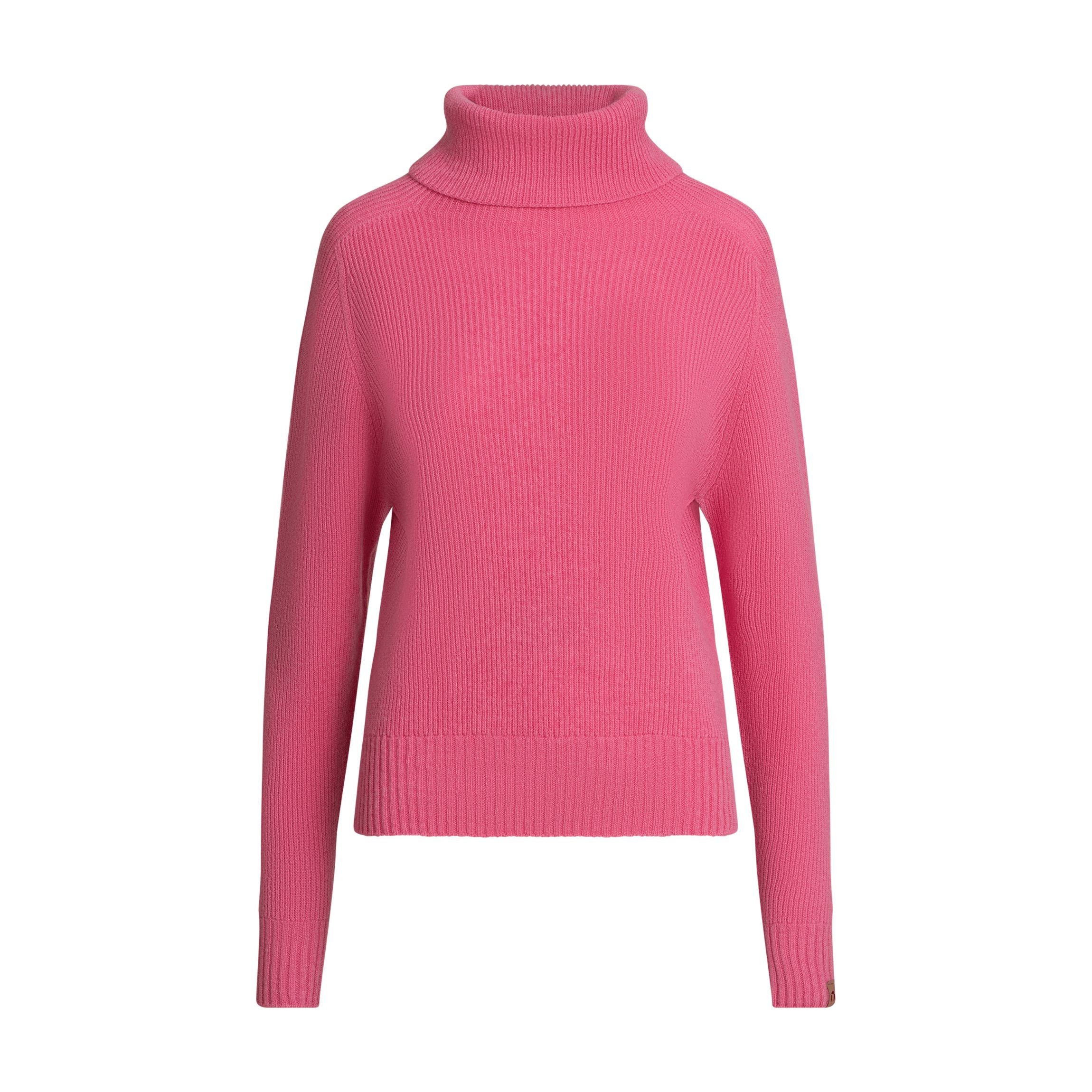 Kieppi Damen Merinowollpullover - Pfingstrosenrot 