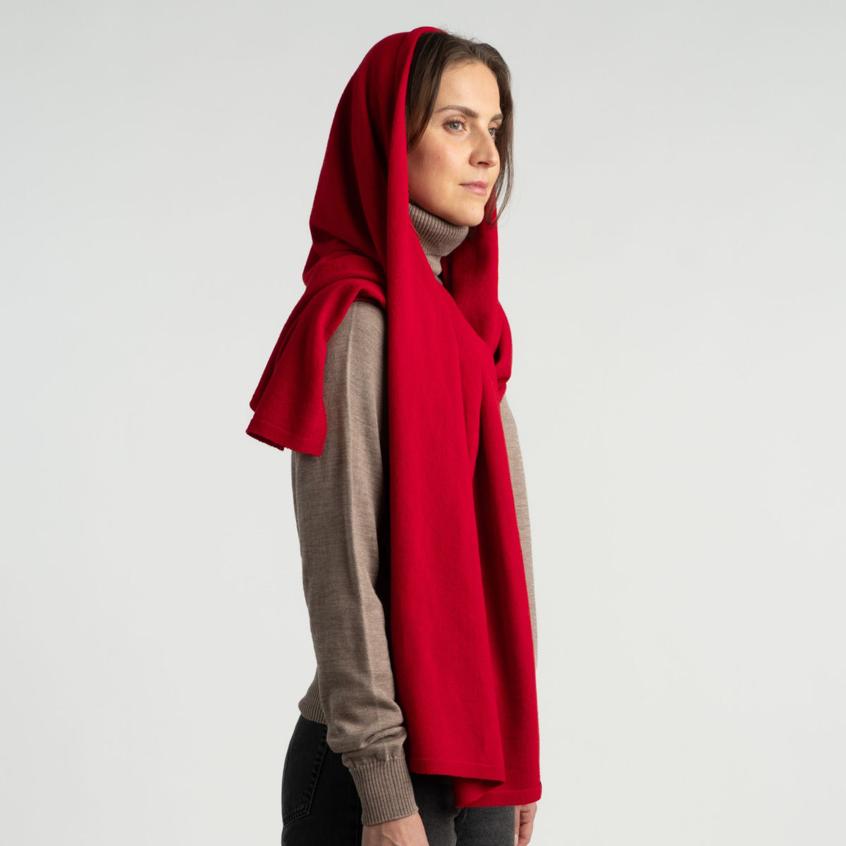 Sade Merino Schal - Preiselbeere 