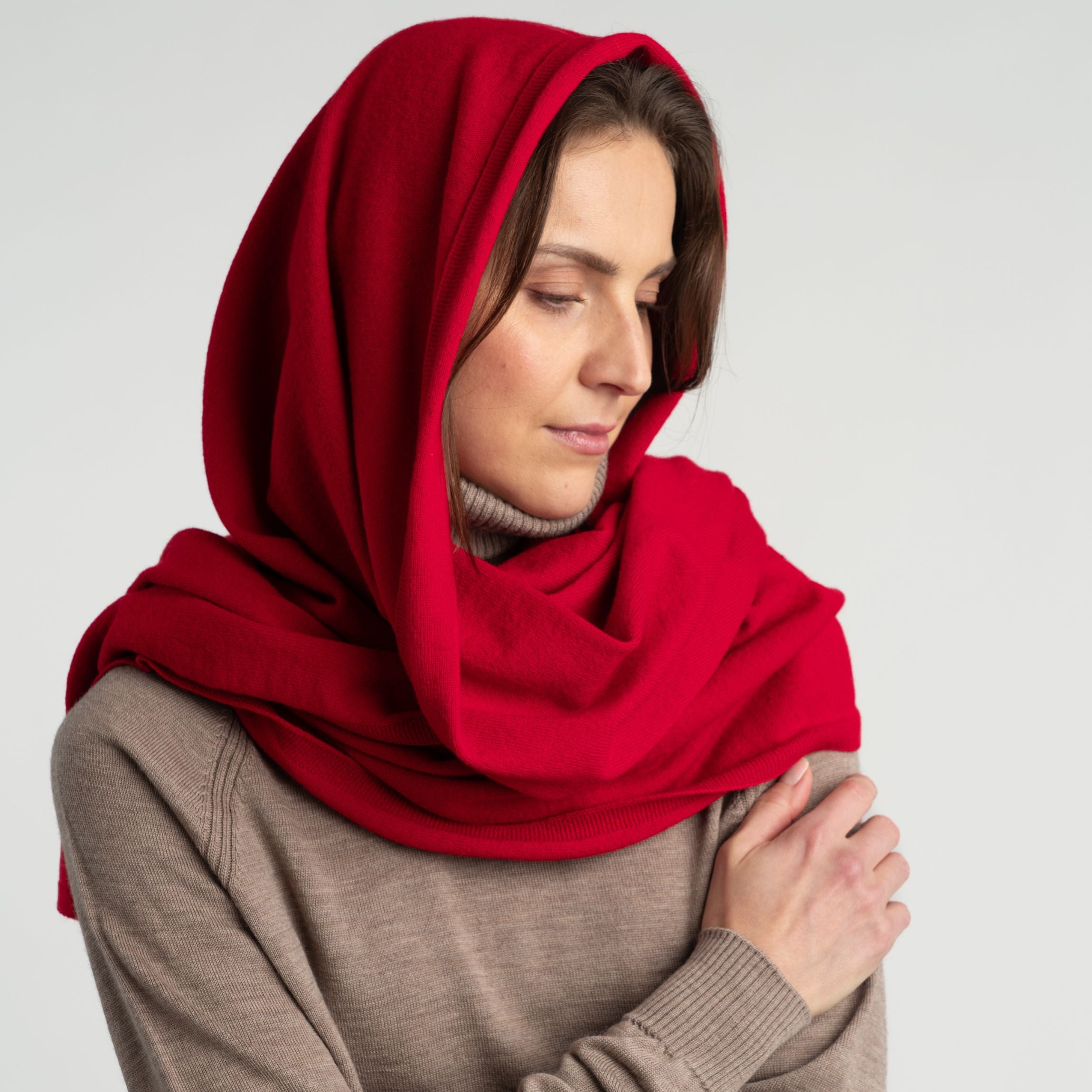 Sade Merino Schal - Preiselbeere 