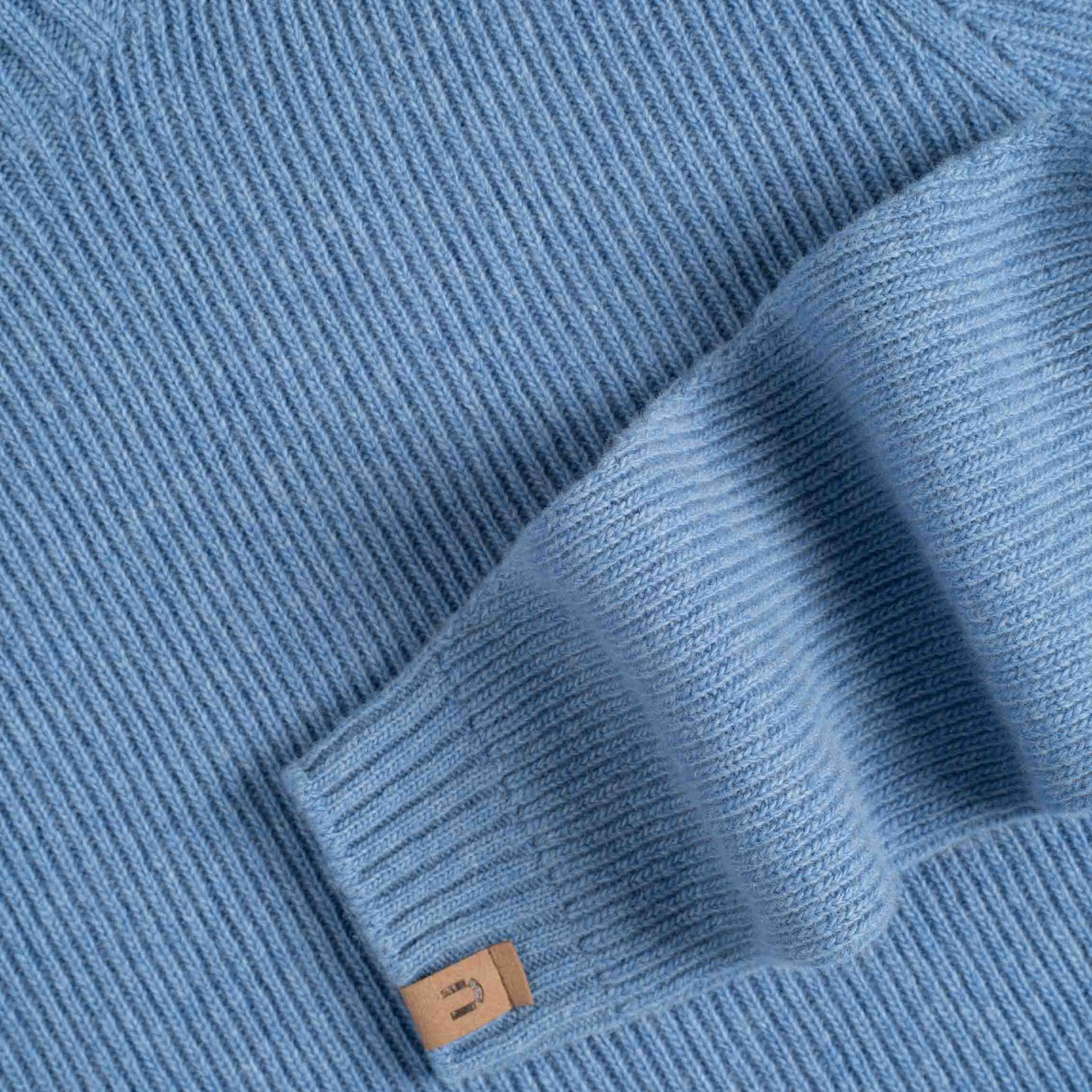 Kinos dámský svetr z merino vlny - nebesky modrá 