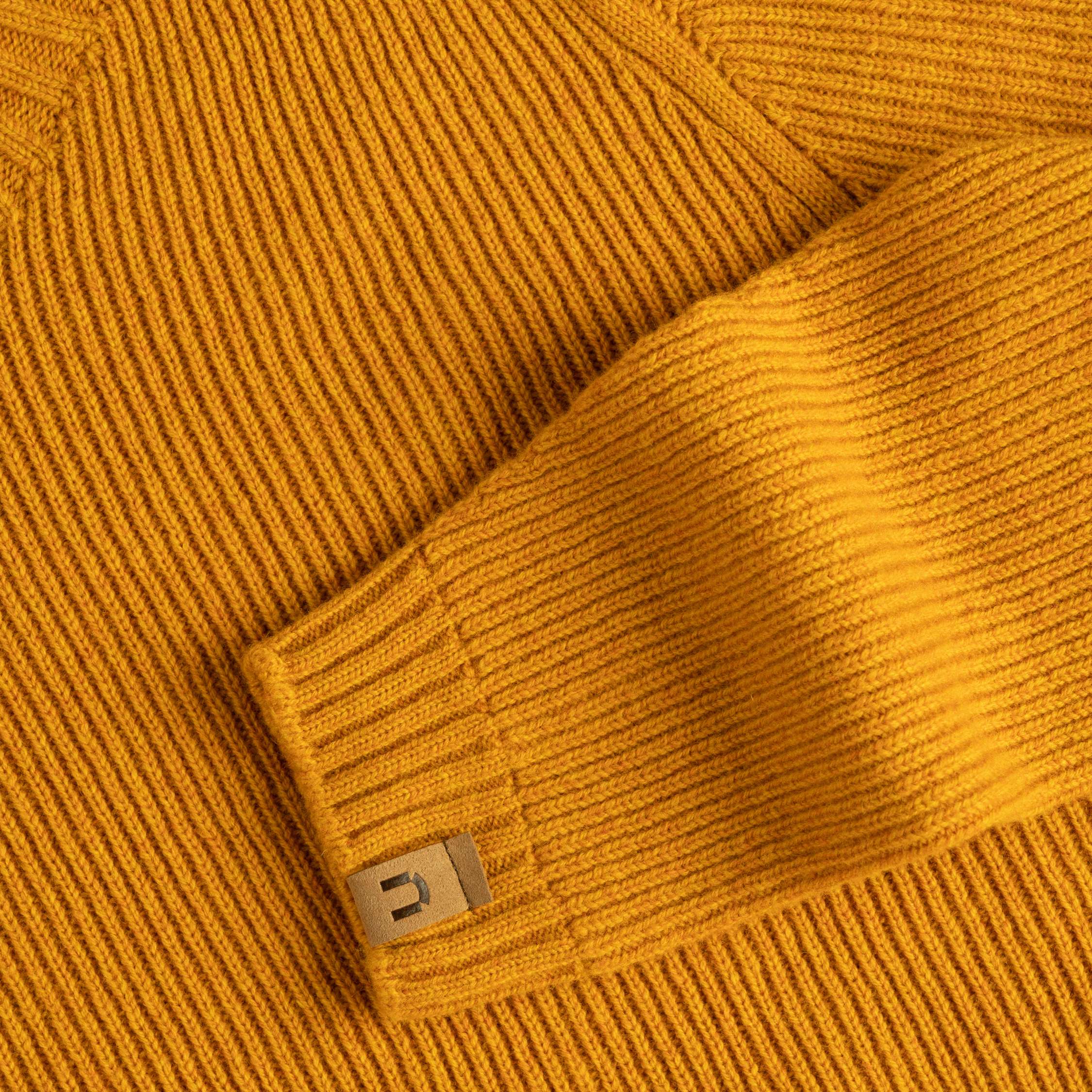 Kinos dámský svetr z merino vlny - pouštní žlutá 