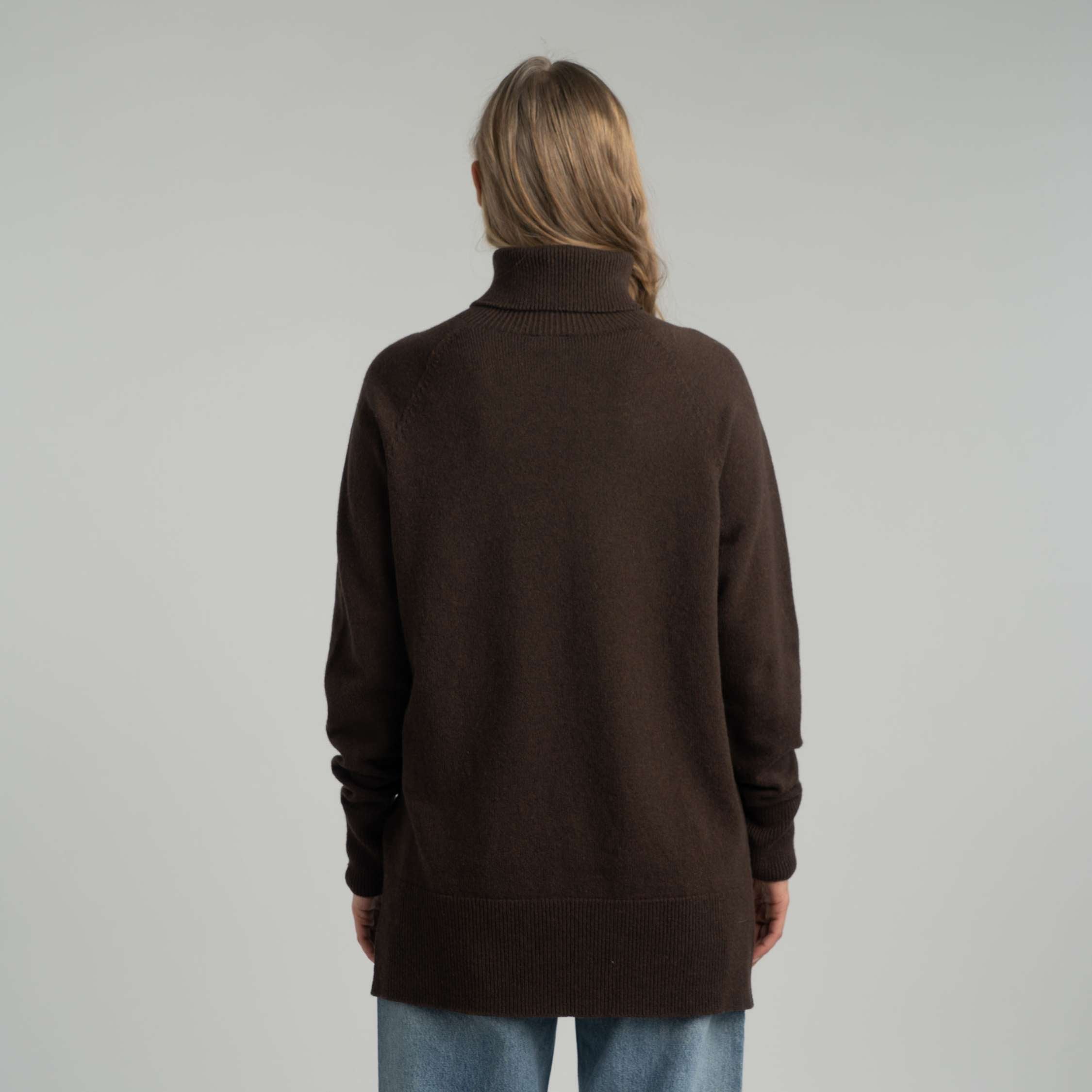 Pull en maille mérinos Tunturi W - café 