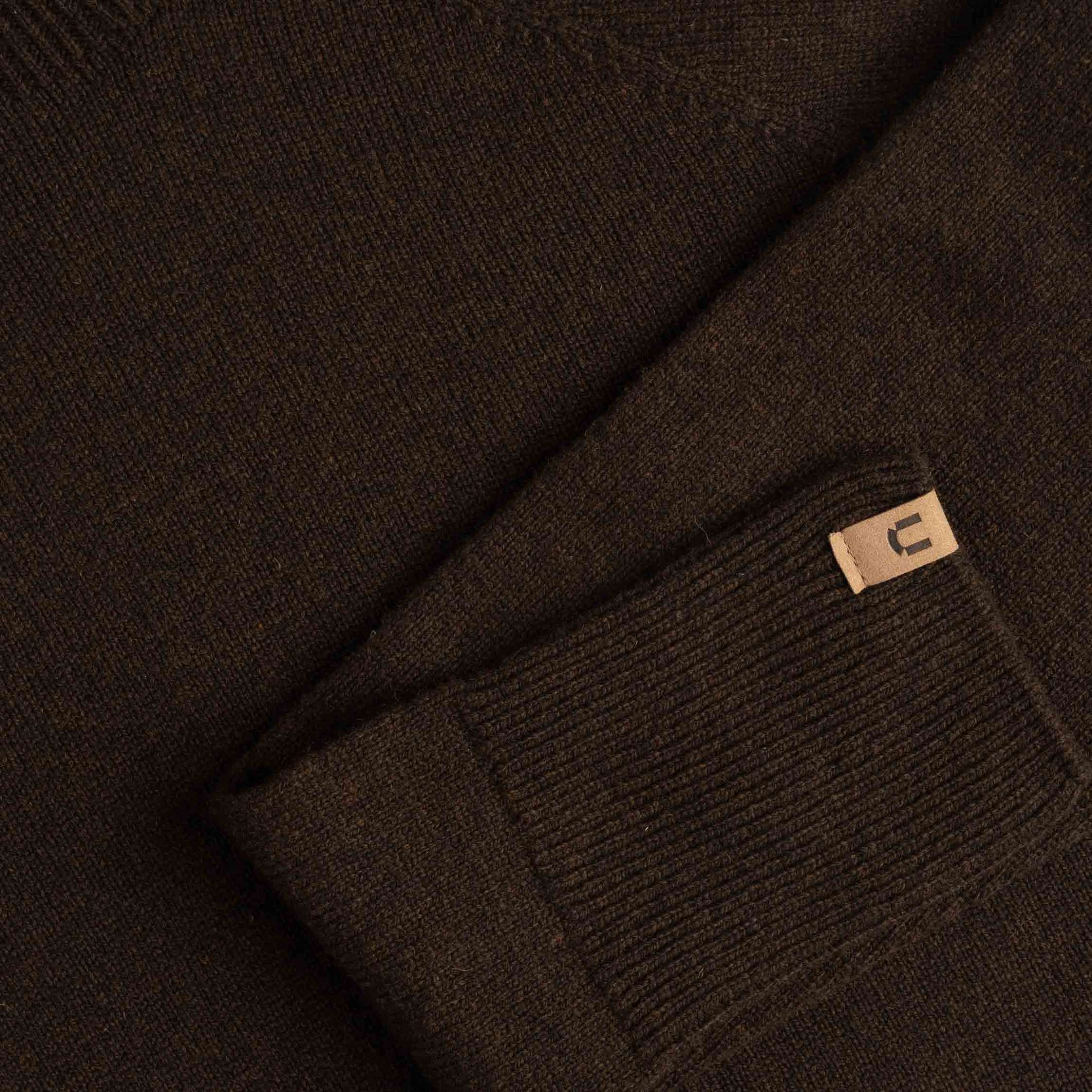 Pull en maille mérinos Tunturi W - café 