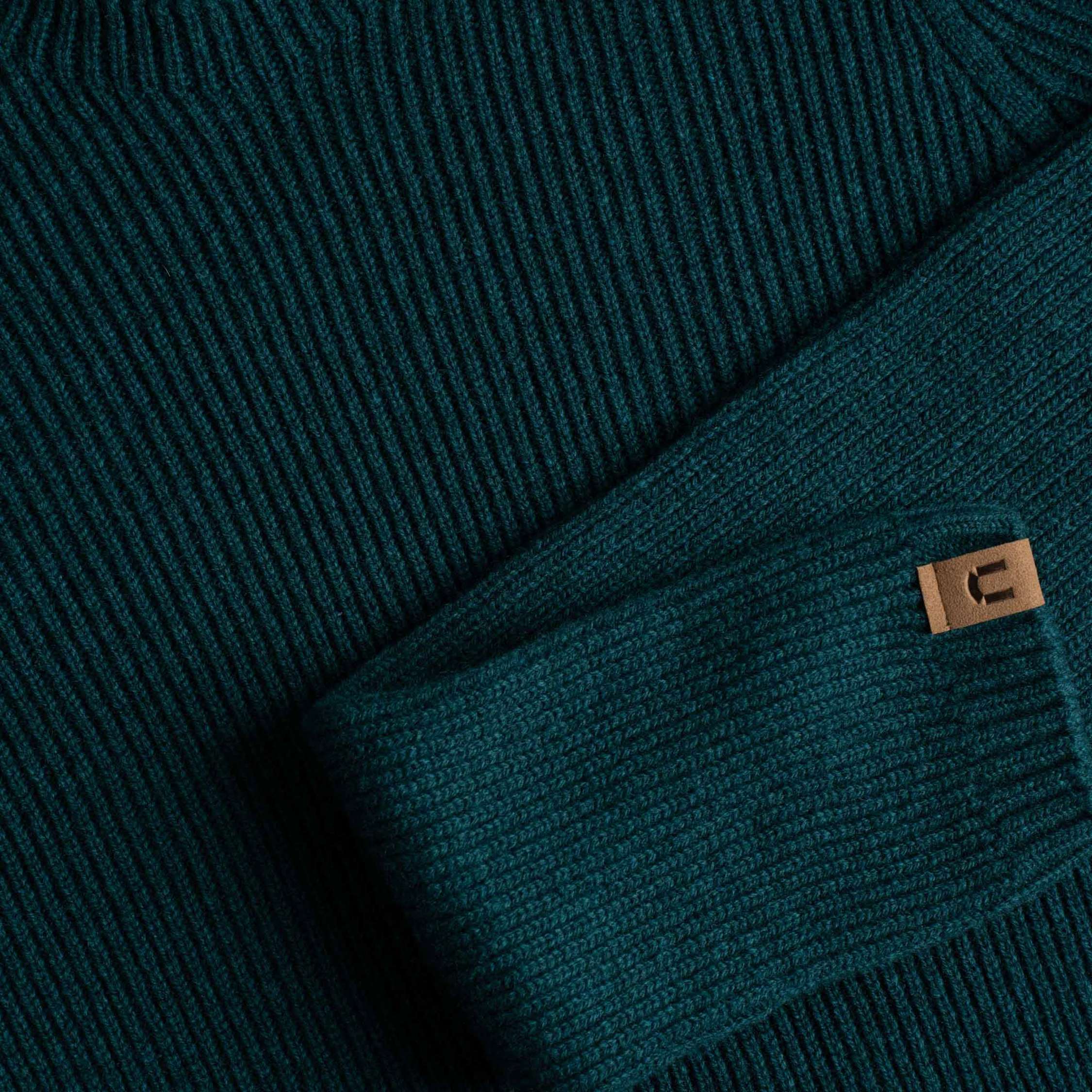 Kanerva robe en mérinos pour femmes - bleu paon 