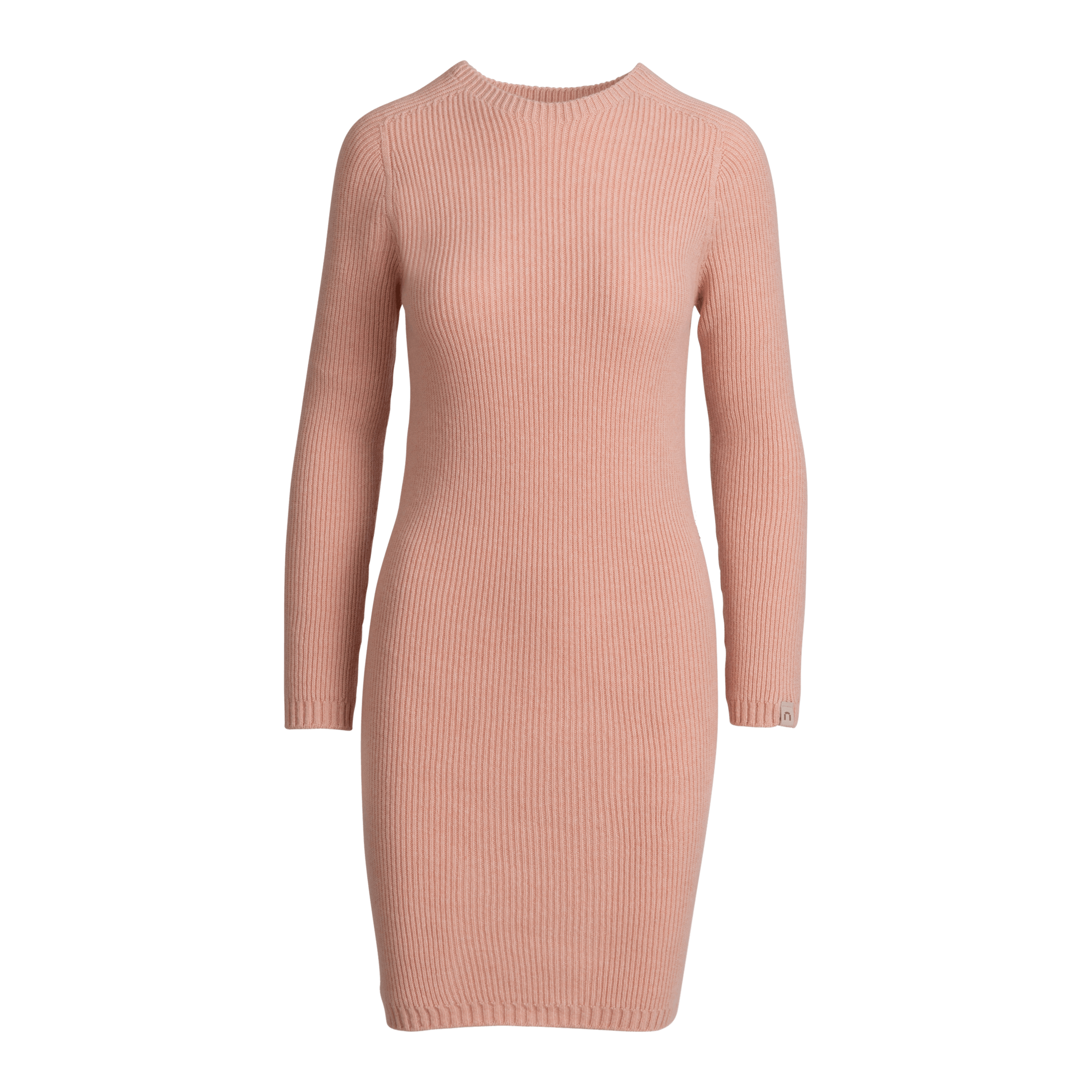 Kanerva robe en mérinos pour femmes - rose poudré 