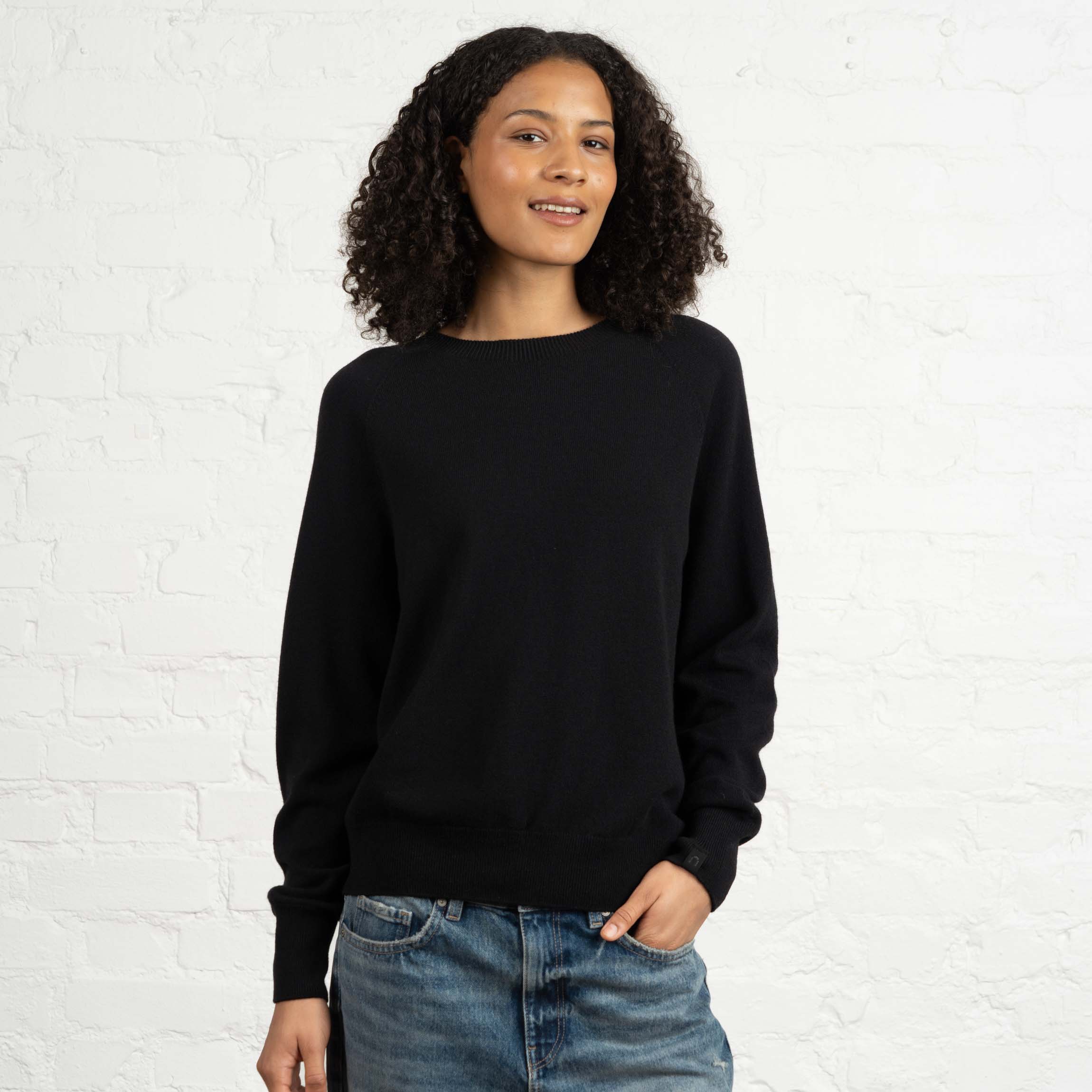 ENNOY MERINO WOOL SWEATER (BLACK) L ENNOY MERINO WOOL SWEATER (BLACK) L
