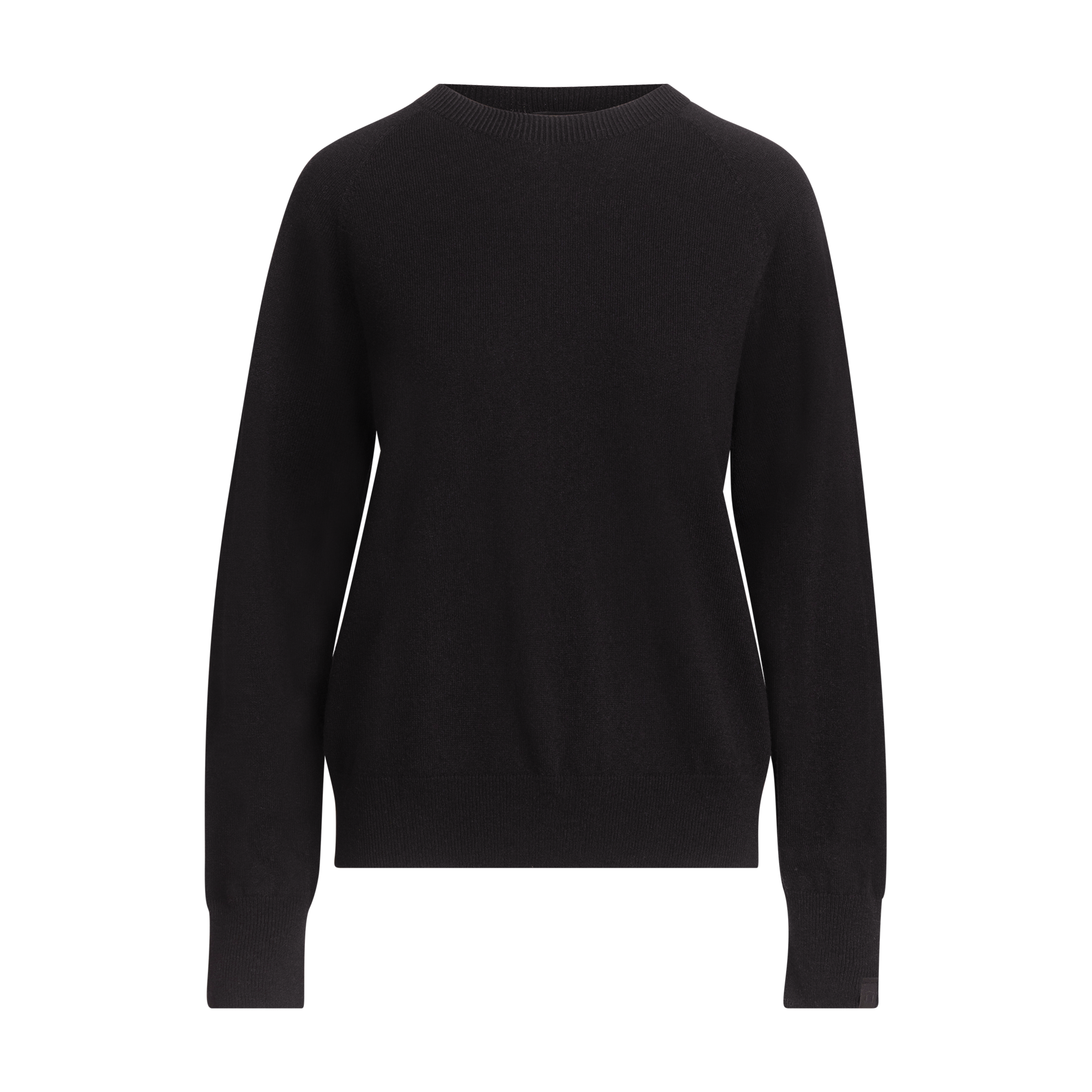 Kide naisten merinoneulepusero - hiilenmusta