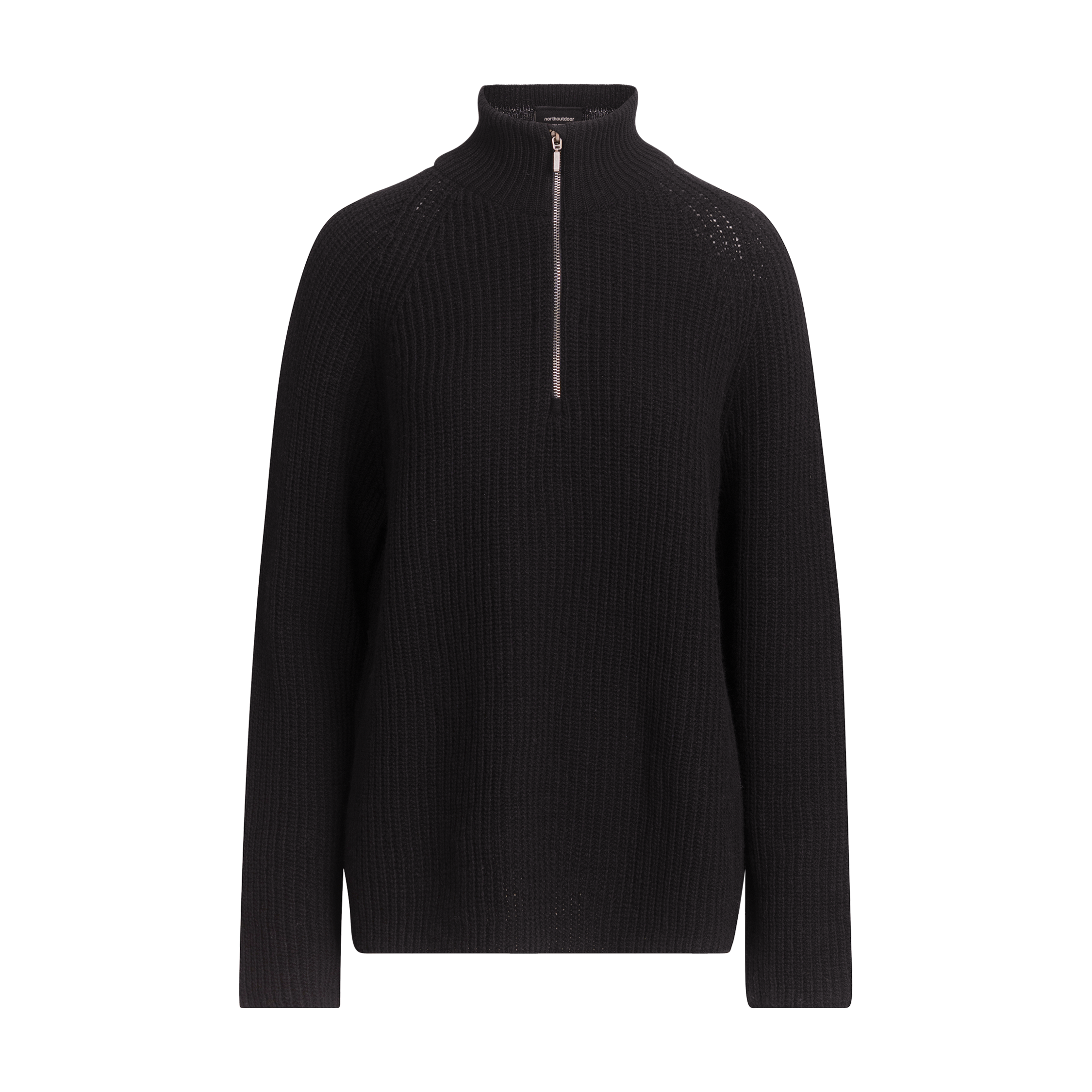 Magnolia naisten merinovillapaita - hiilenmusta