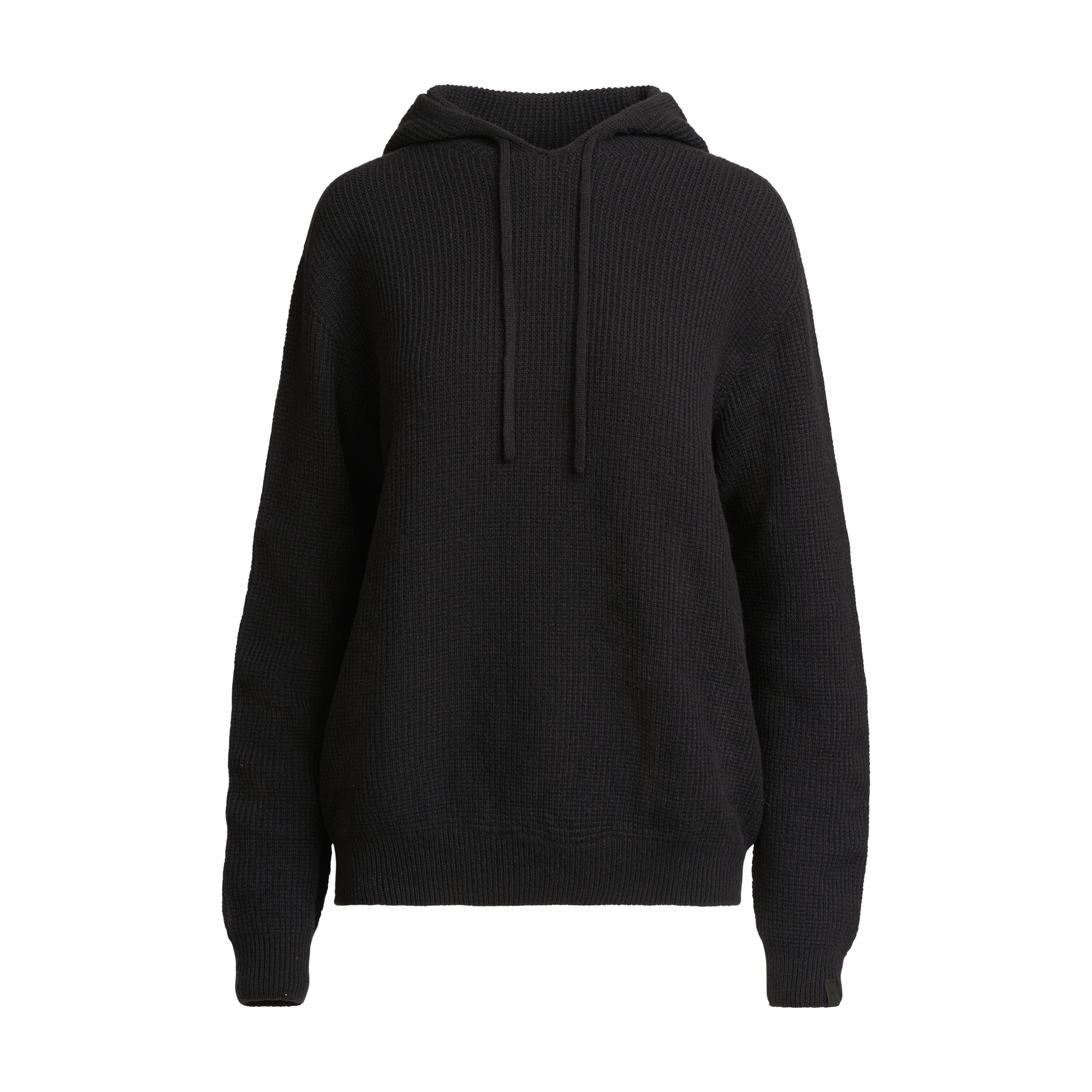 Virta dámská merino mikina s kapucí - uhlově černá 