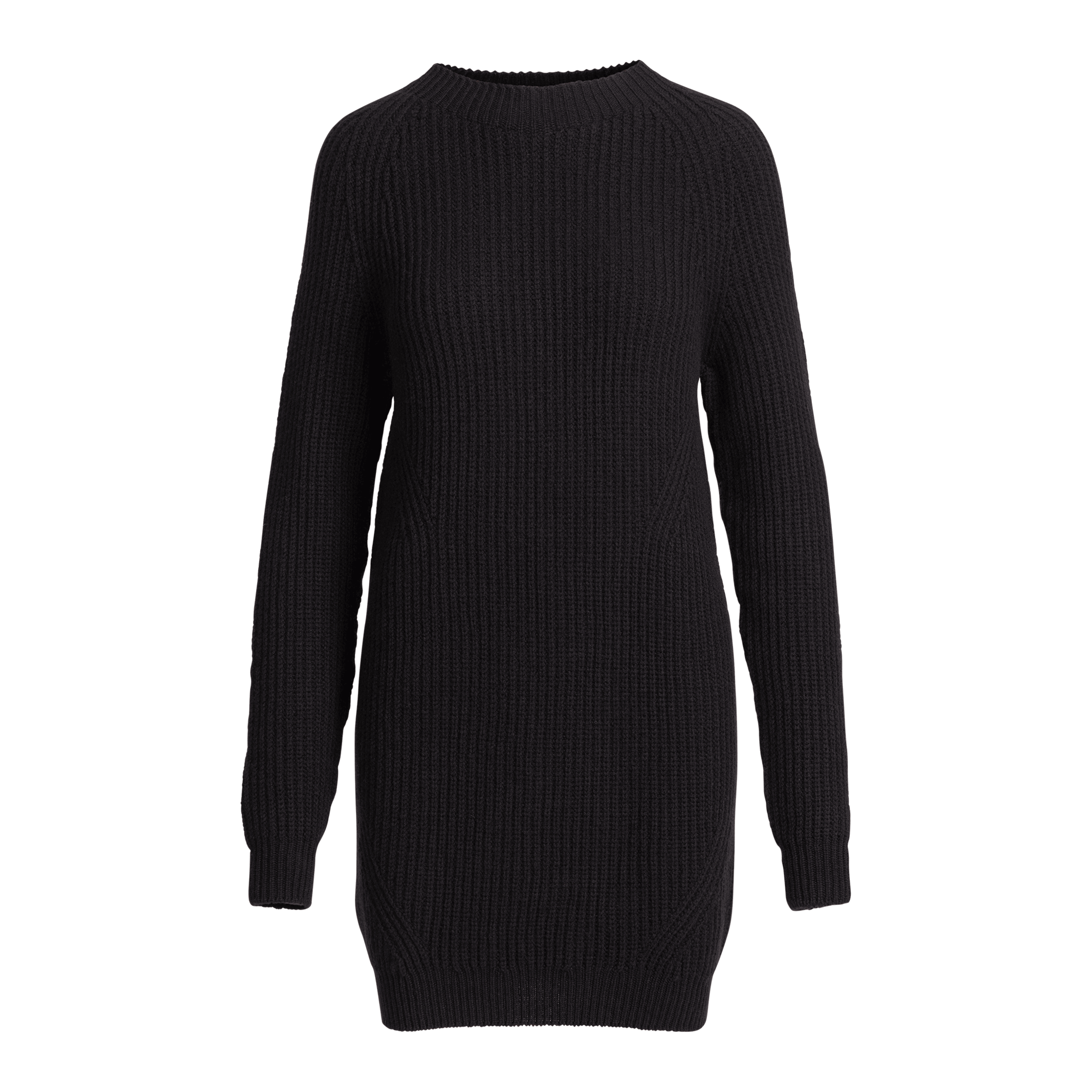 Pull en laine mérinos Varpu pour femmes - noir charbon 