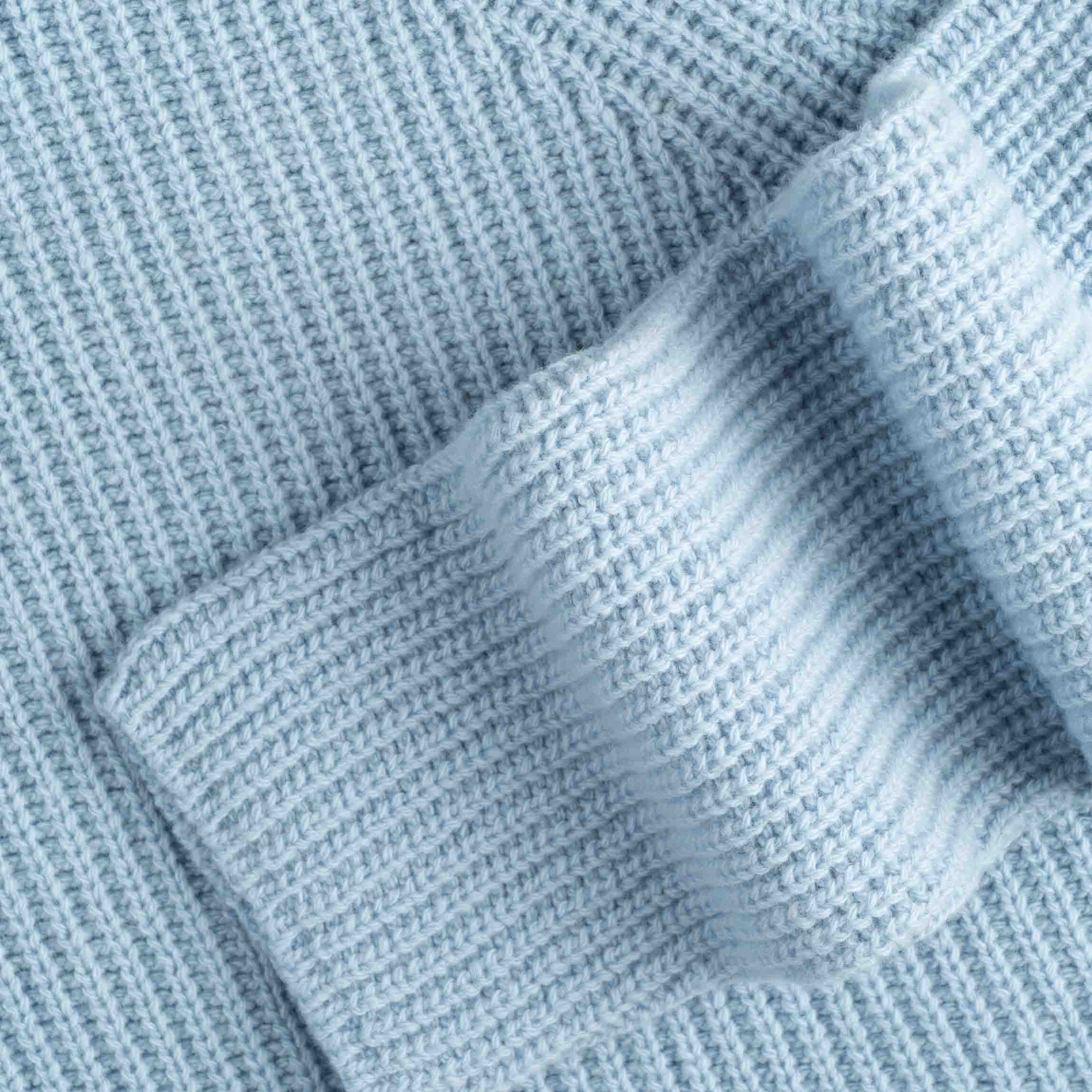 Magnolia naisten poolokaulus merinovillapaita - vaaleansininen