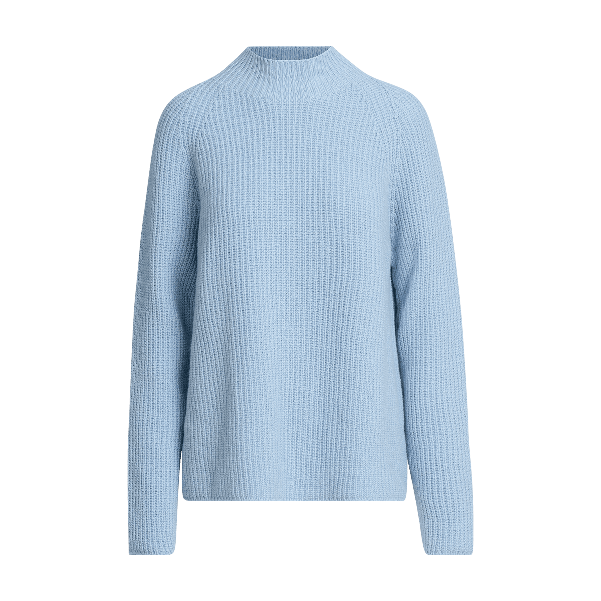 Magnolia naisten poolokaulus merinovillapaita - vaaleansininen