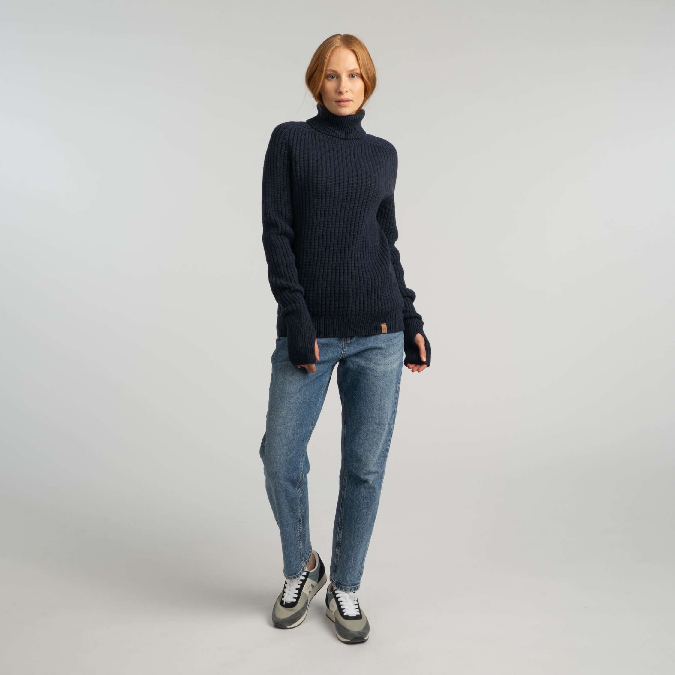 Havina merino coltrui W - indigoblauw