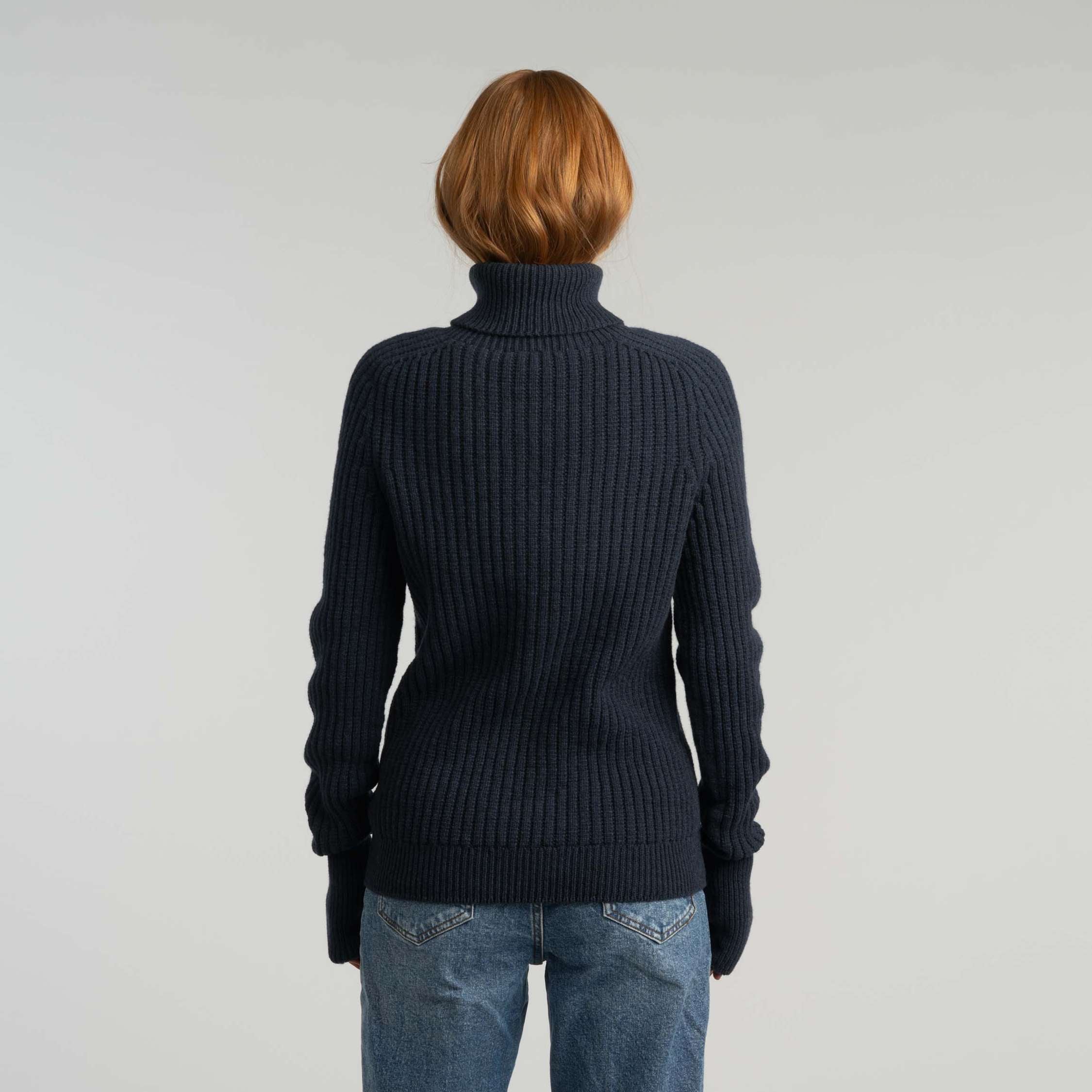 Havina merino coltrui W - indigoblauw