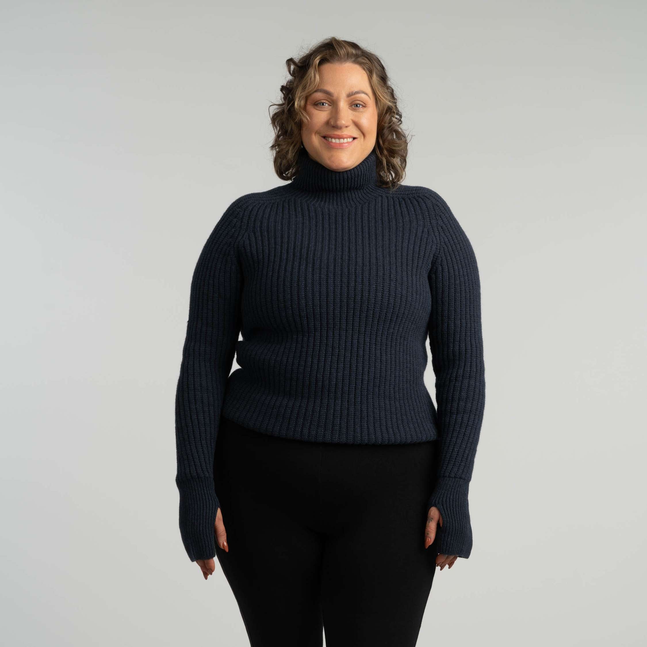 Havina merino coltrui W - indigoblauw