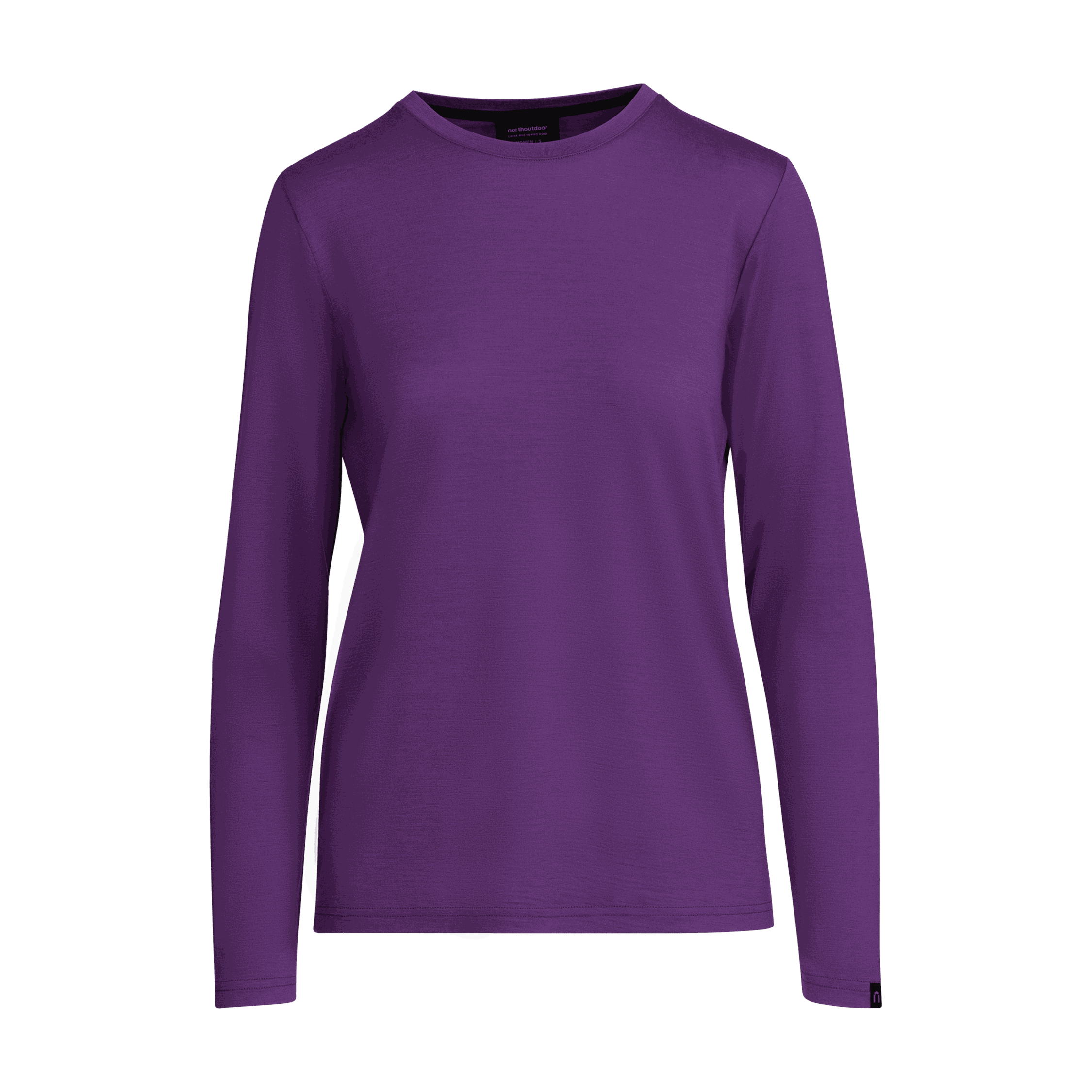 Julia pitkähihainen merino-T-paita W - violetti
