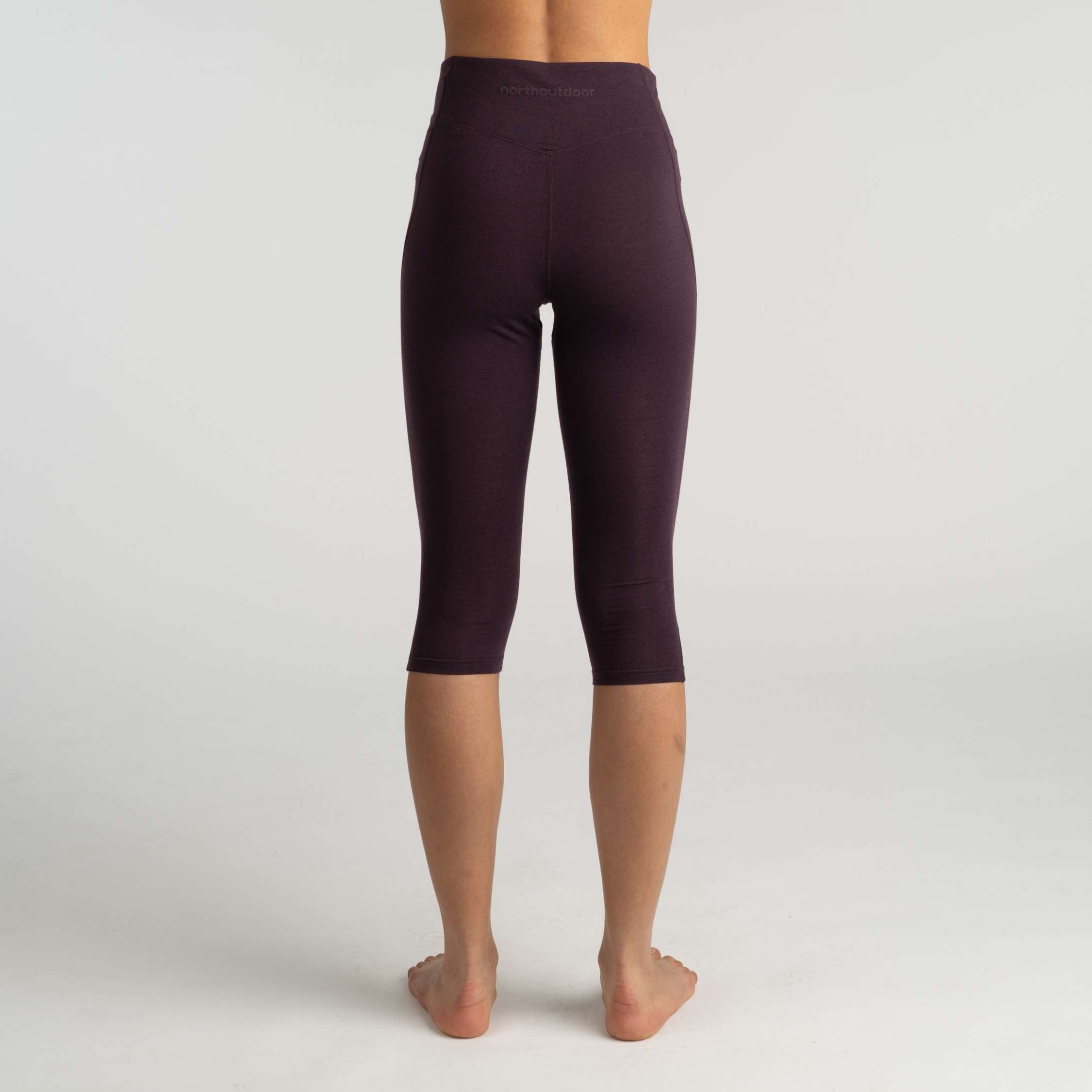 Motion 150 base layer 3/4-Merinohose W - Aubergine 