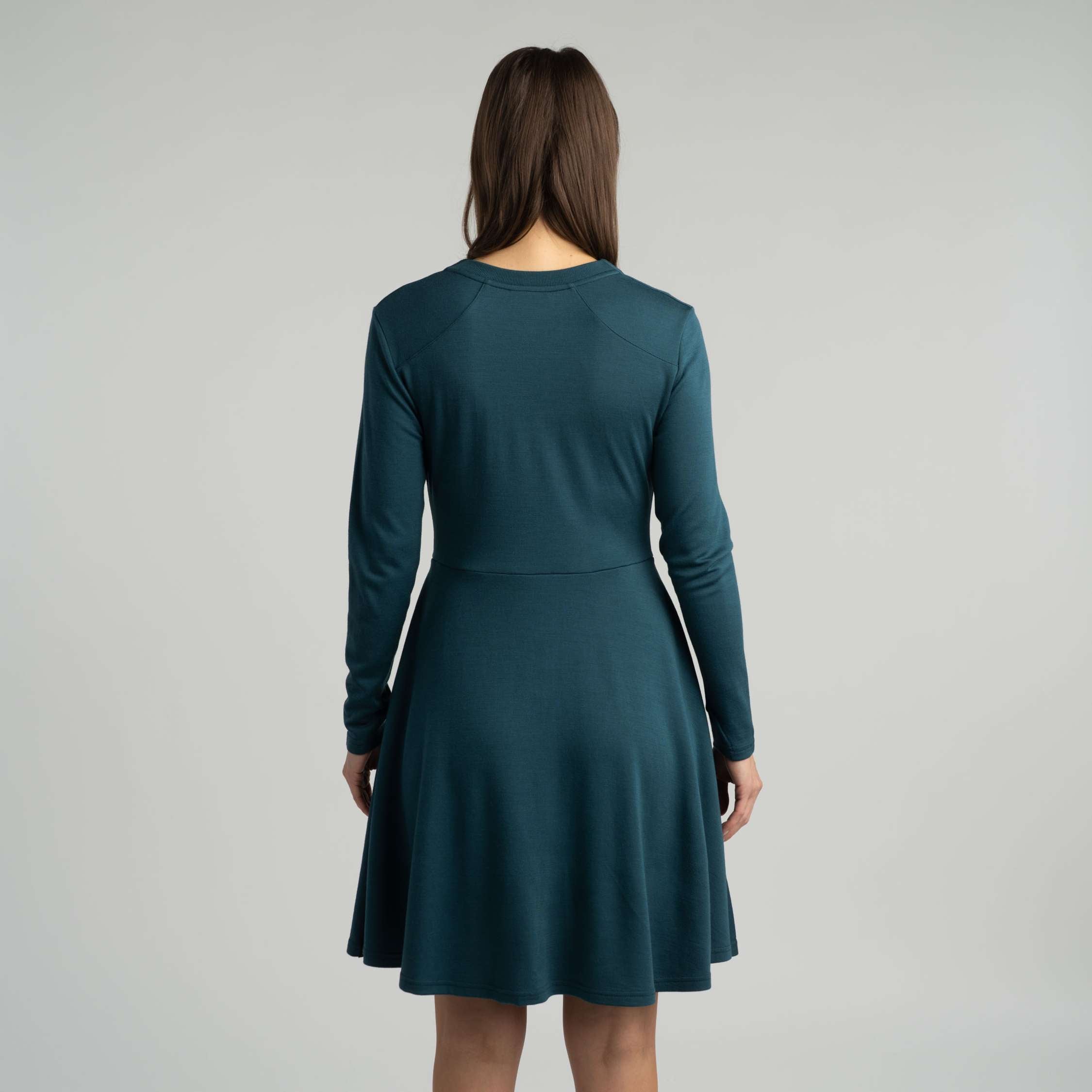 Robe en mérinos Raven W - bleu-vert 