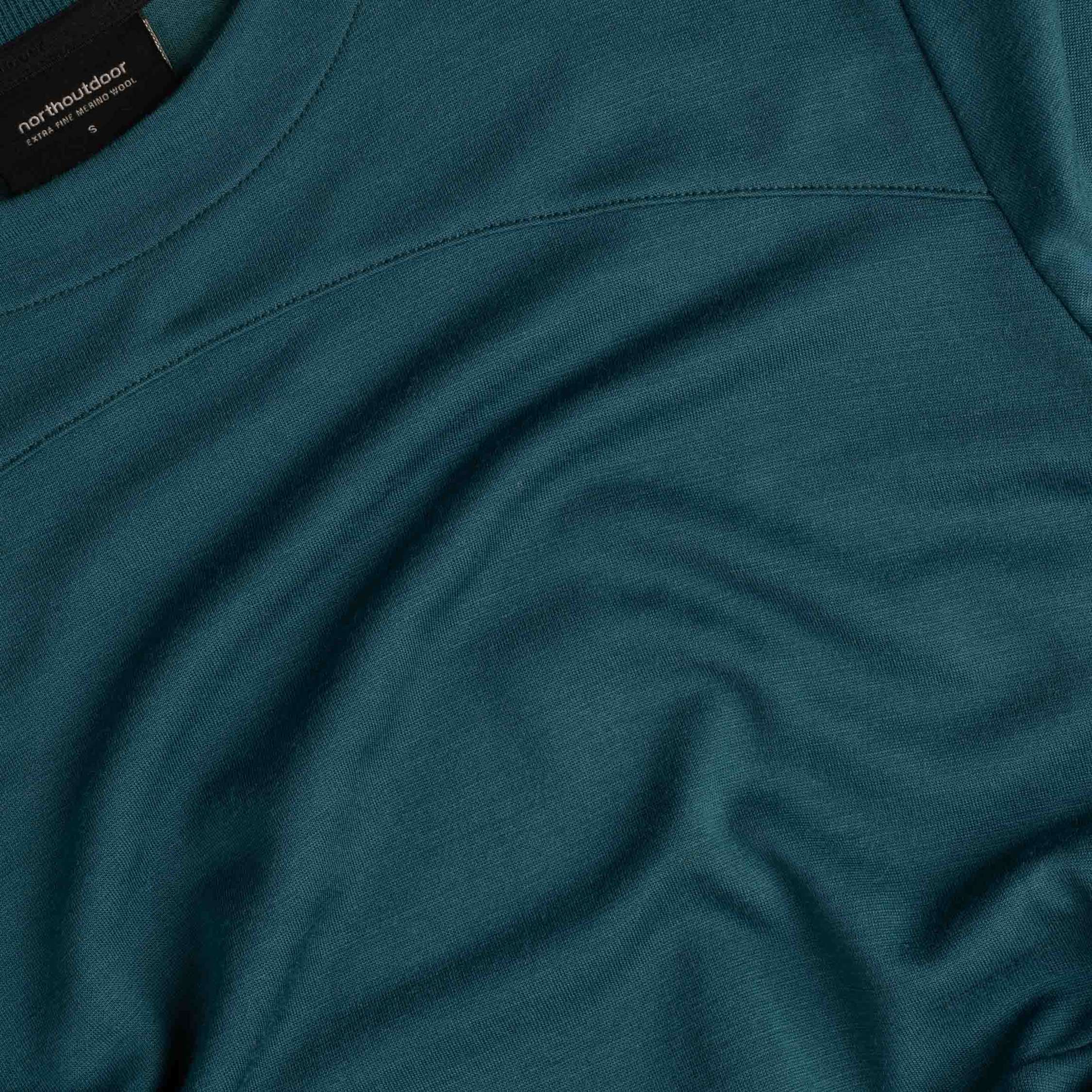 Robe en mérinos Raven W - bleu-vert 