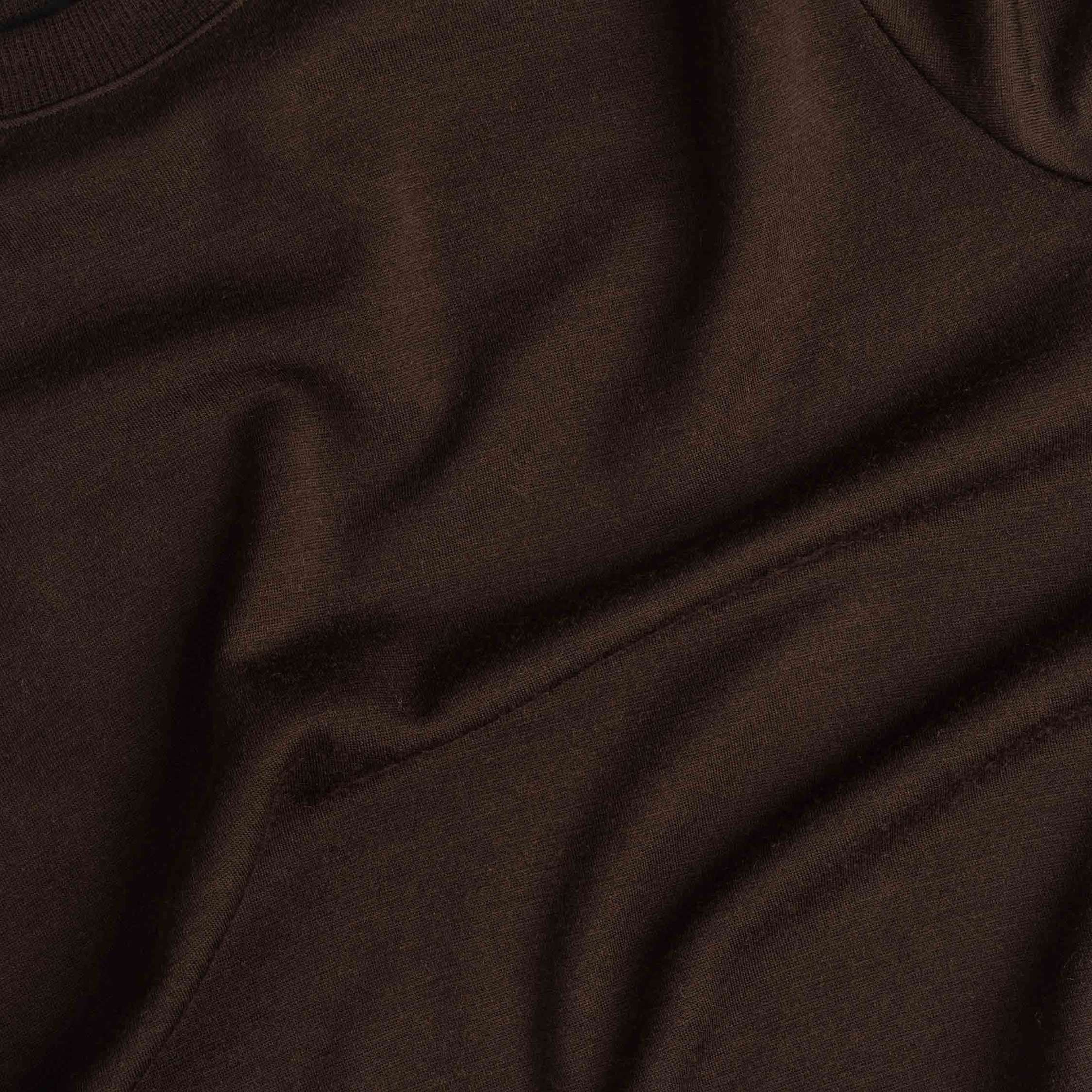 Robe en mérinos Asta W - chocolat 