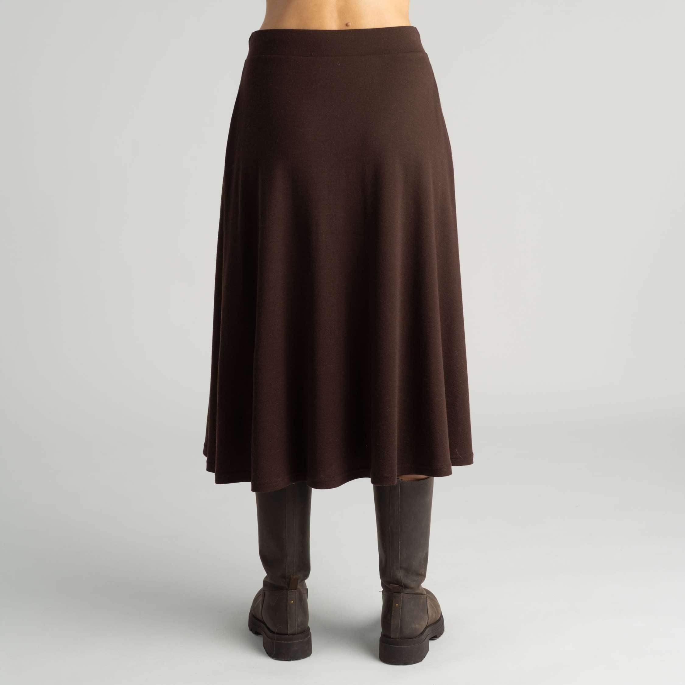 Nelli merino sukně W - čokoládová 