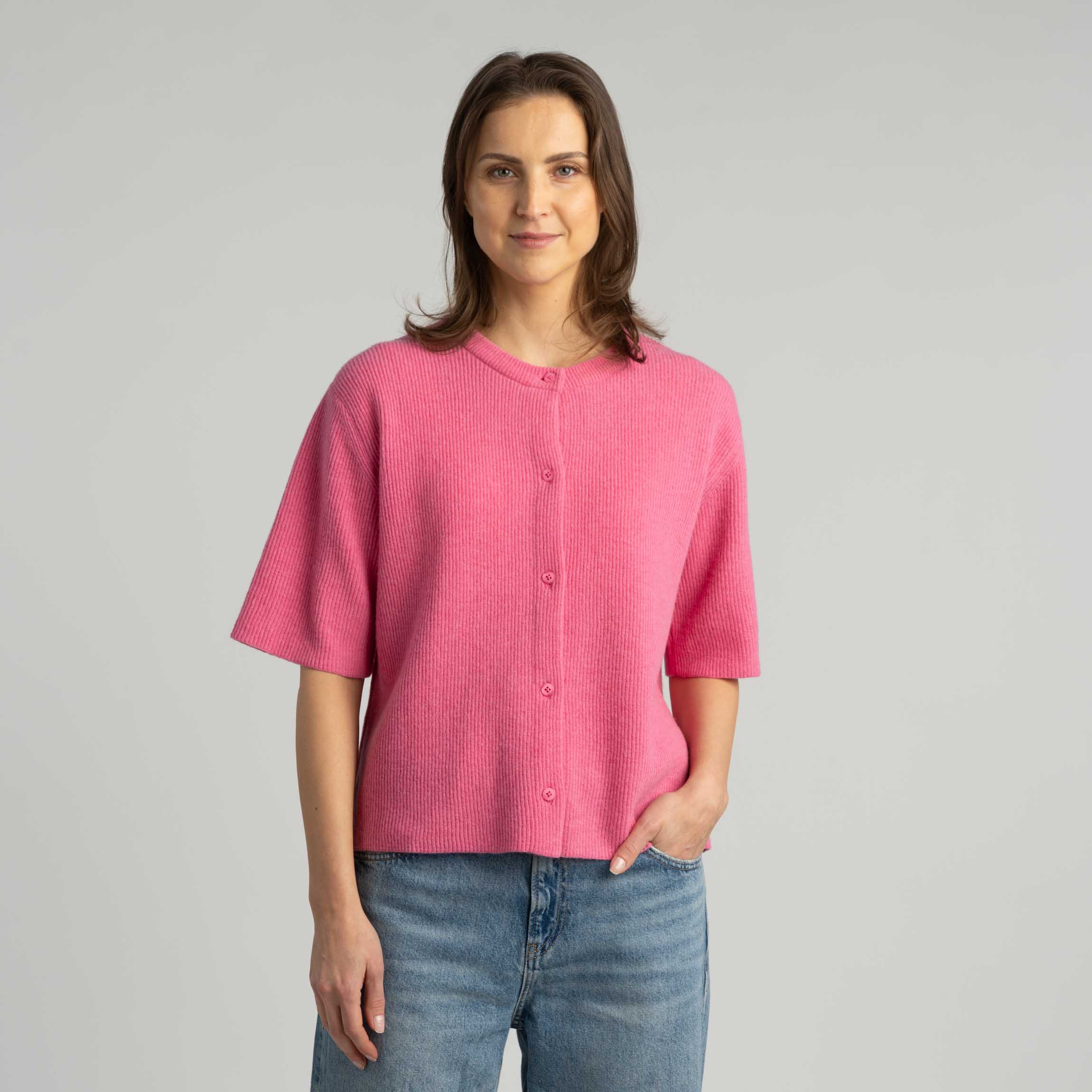 Sointu Women's cardigan - peony pink 