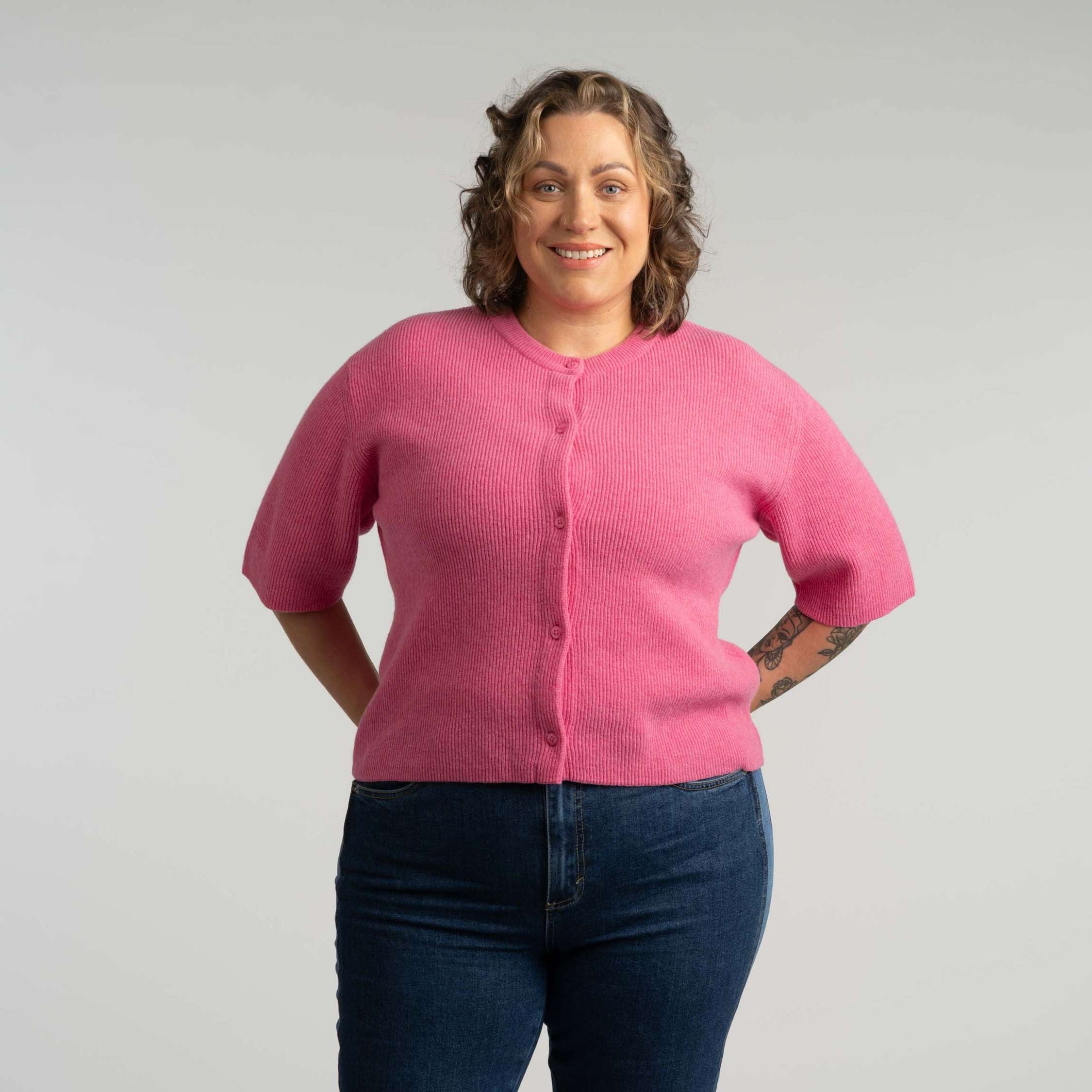 Sointu Dames vest - pioenroze 