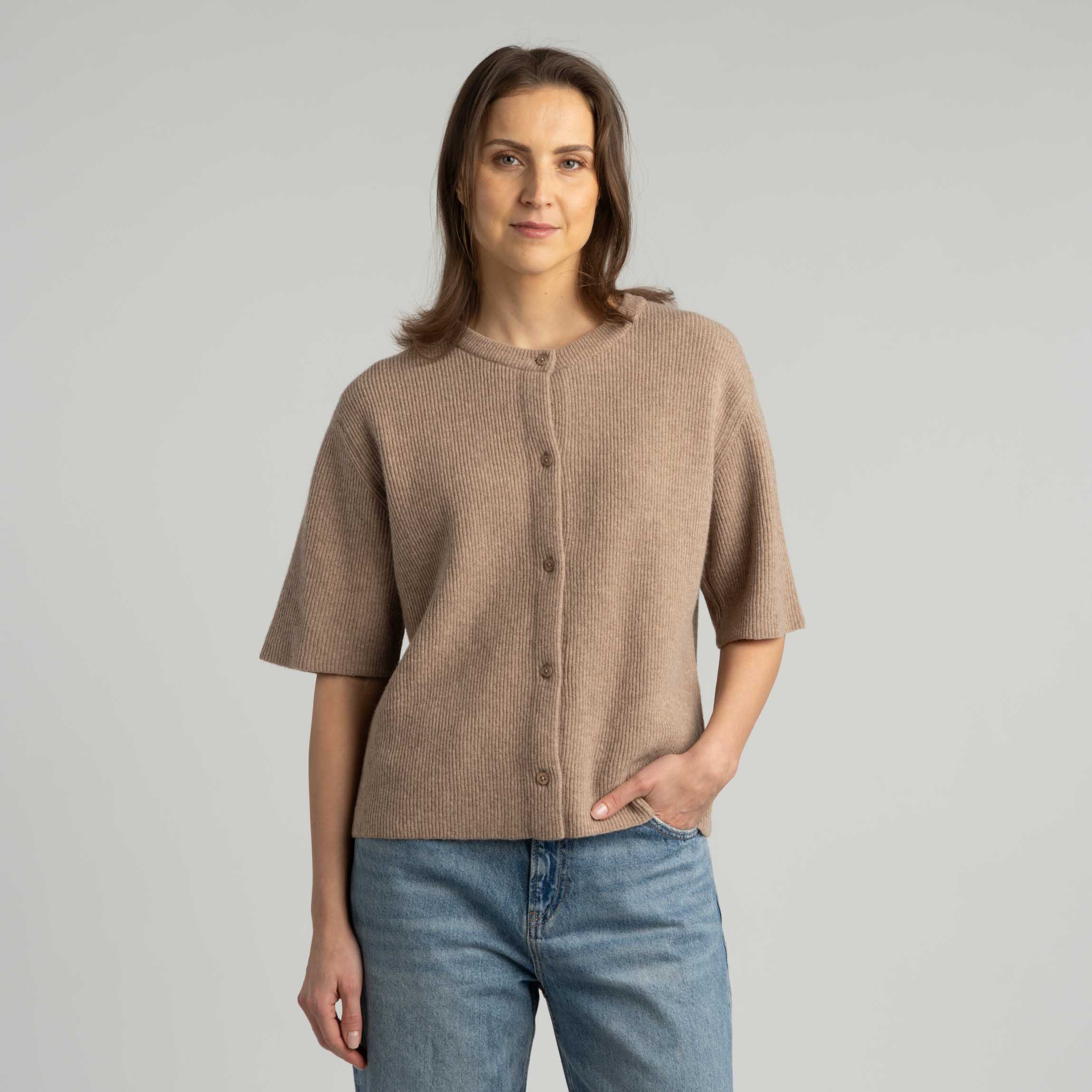 Sointu Women's cardigan - latte 