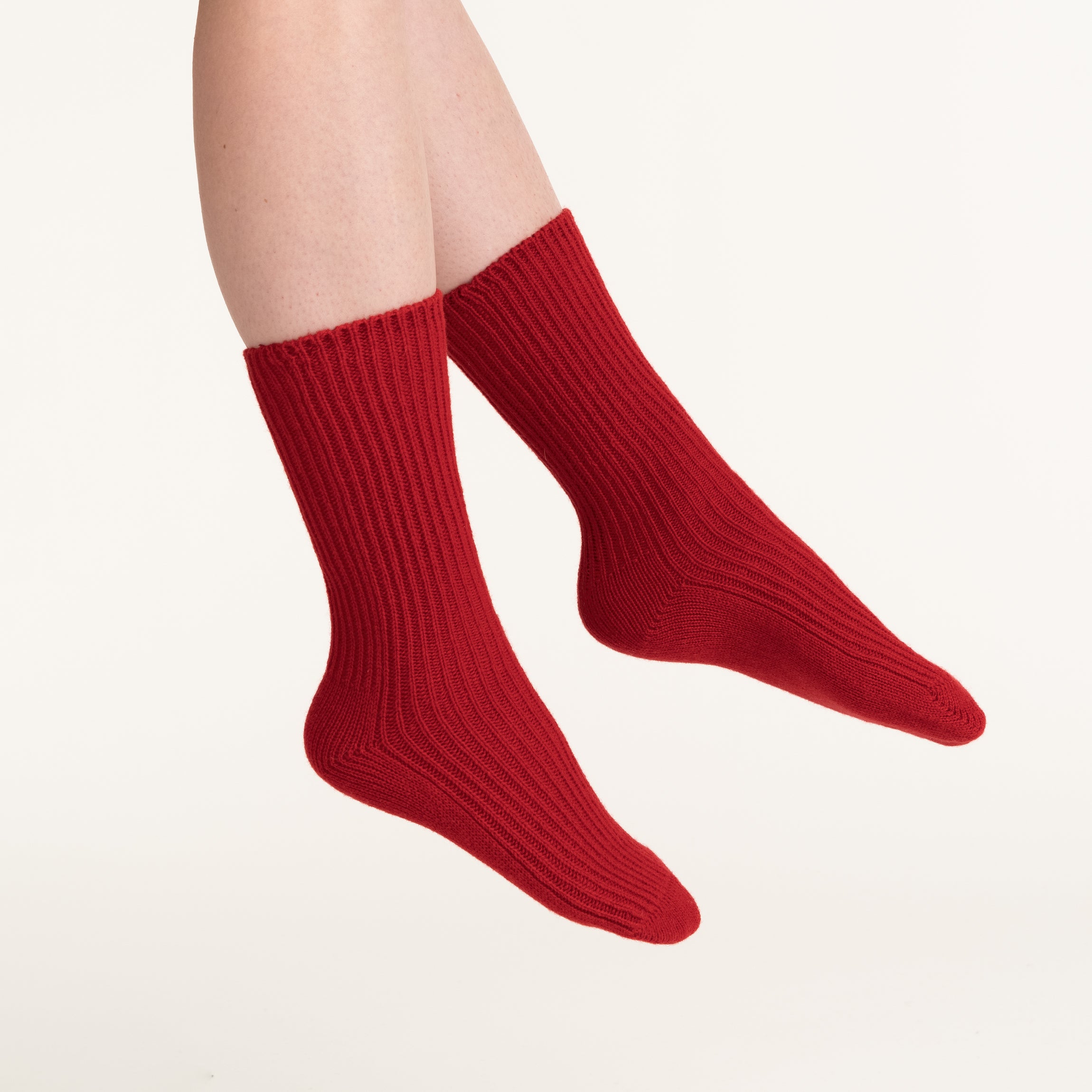 Log merino wool socks