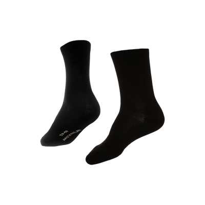 North Outdoor All day merino wollen sokken BASIC in kleur Zwart, mulesing-vrij merinowol. Ontworpen in Finland. - 